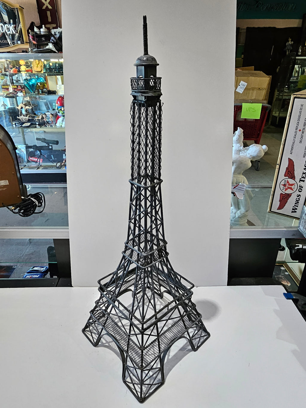 Large Metal Eiffel Tower Replica Sculpture Paris Landmark Tabletop Home Decor