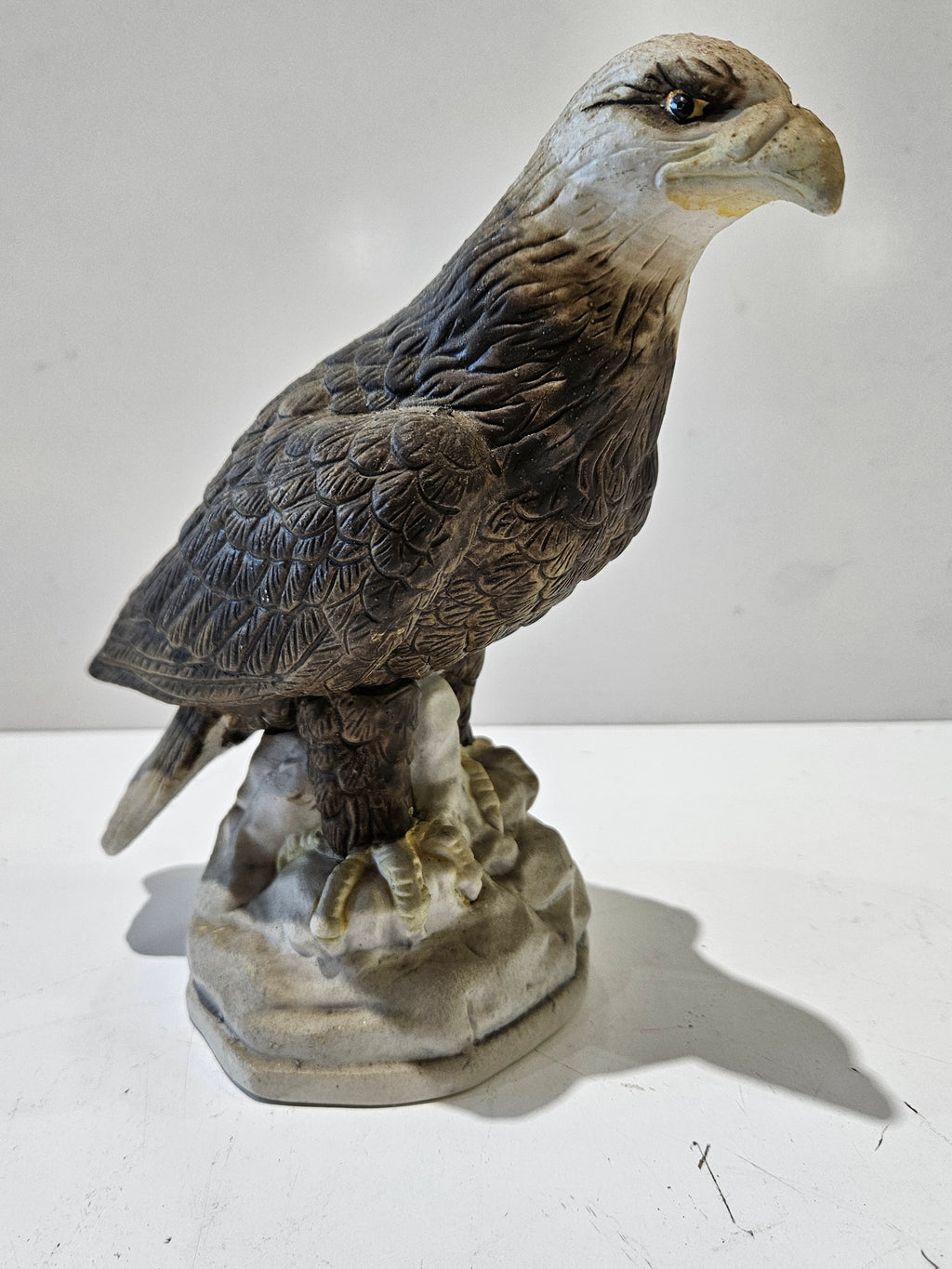 Bald Eagle Figurine Wildlife Bird Of Prey Statue Decorative Resin Display Decor