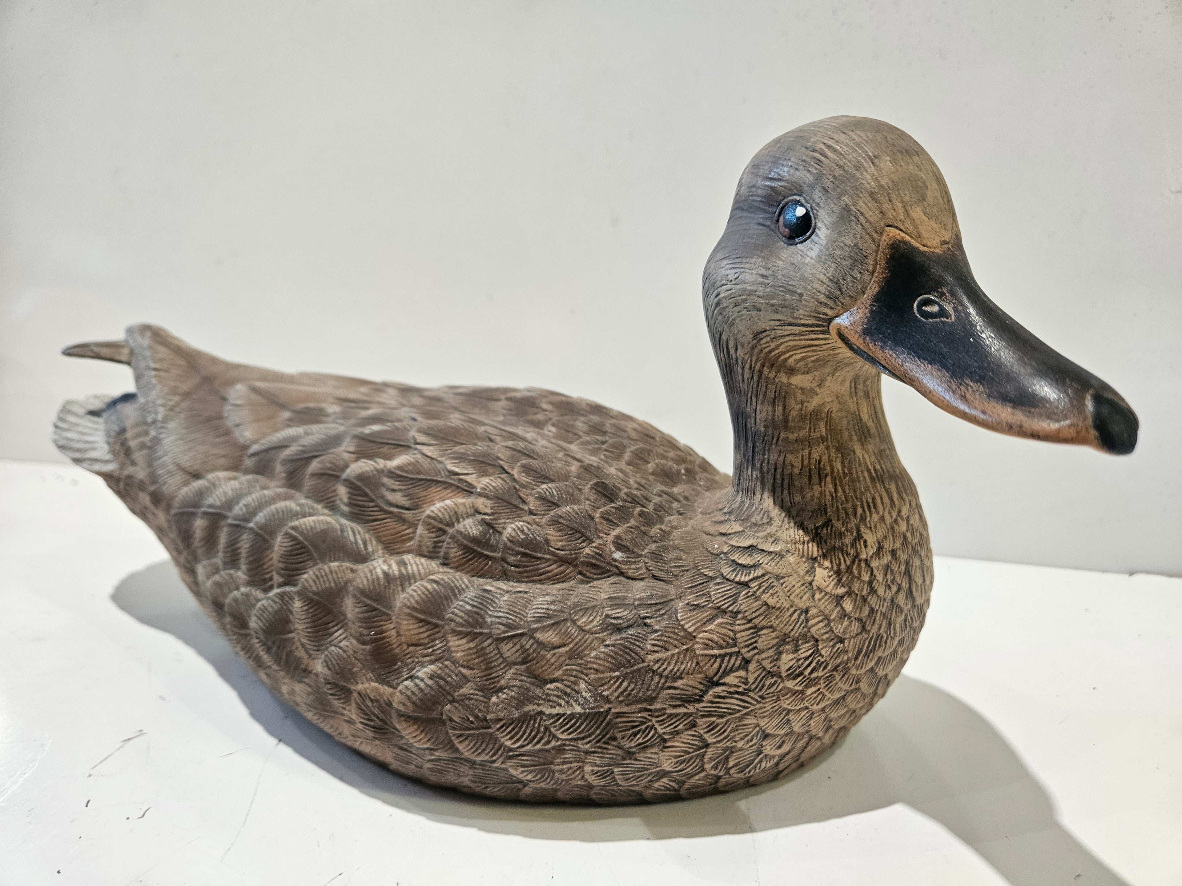 Vintage Hand Painted Mallard Duck Hunting Decoy Decorative Display Figure Decor
