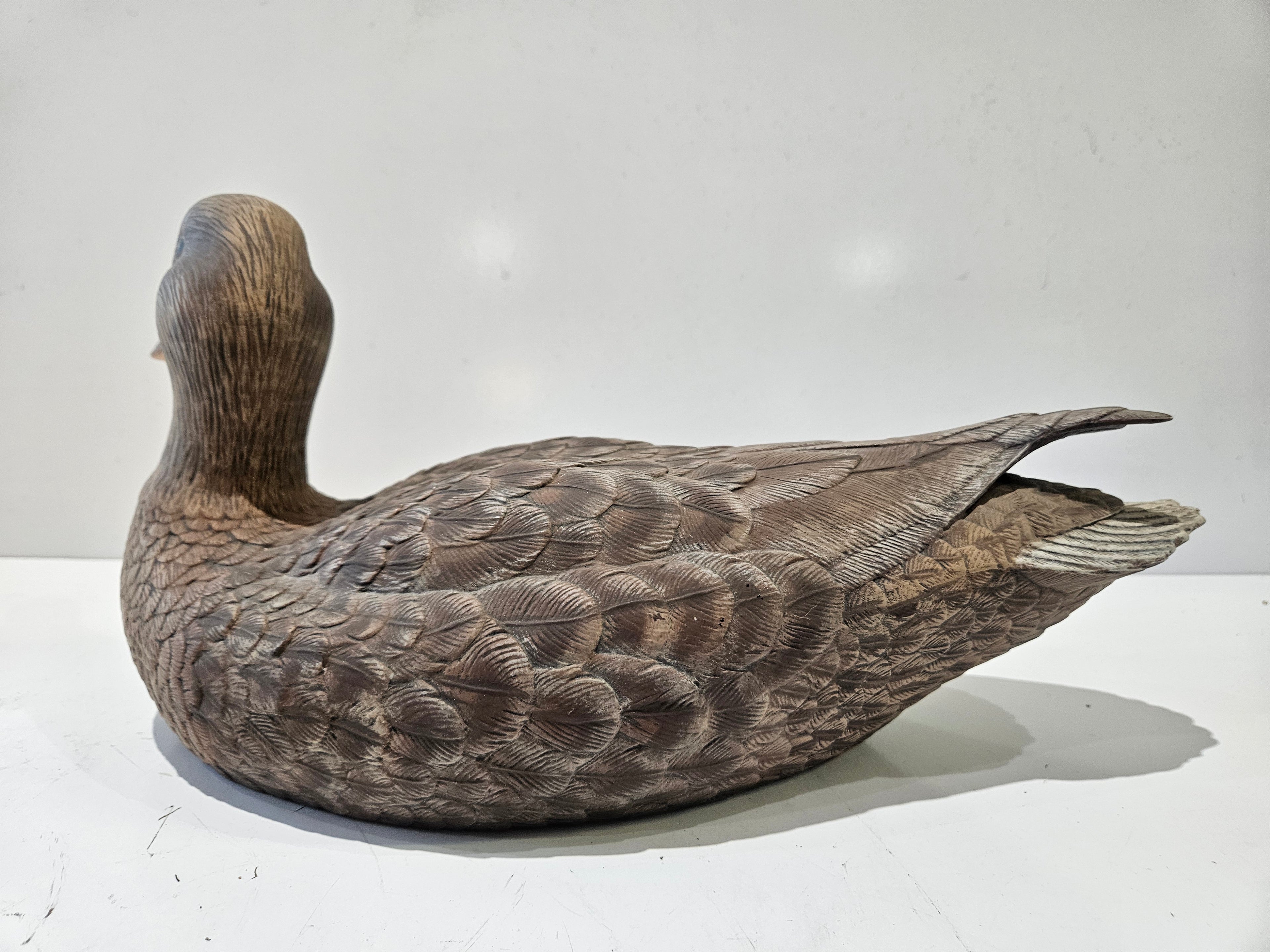 Vintage Hand Painted Mallard Duck Hunting Decoy Decorative Display Figure Decor