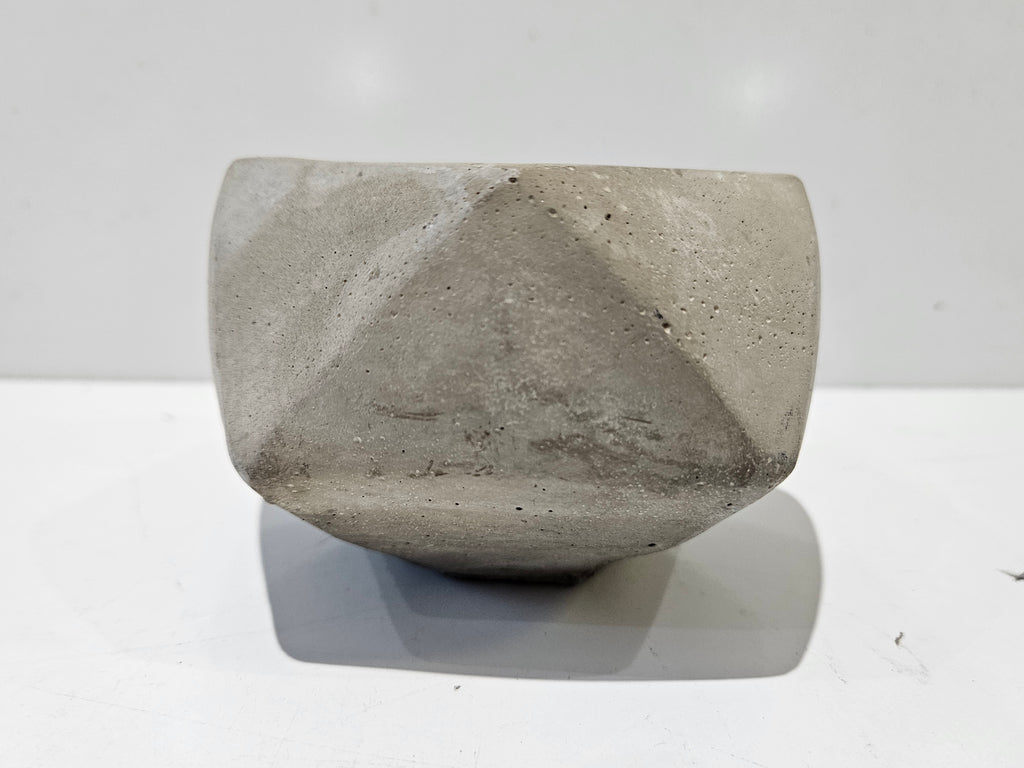 Modern Geometric Concrete Planter Succulent Pot Minimalist Cement Cachepot Decor