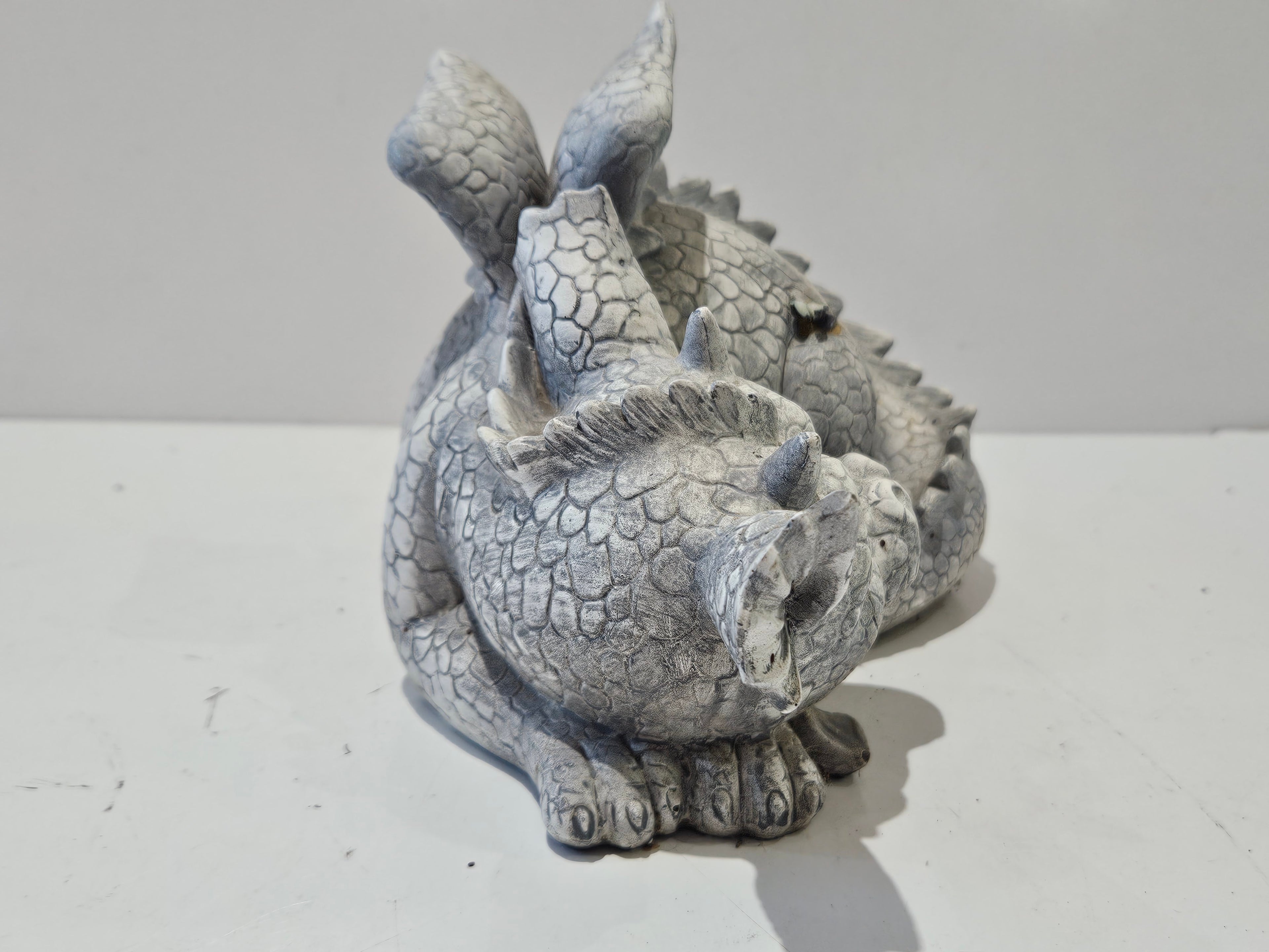 Fantasy Sleeping Baby Dragon Figurine Resin Garden Statue Decorative Sculpture