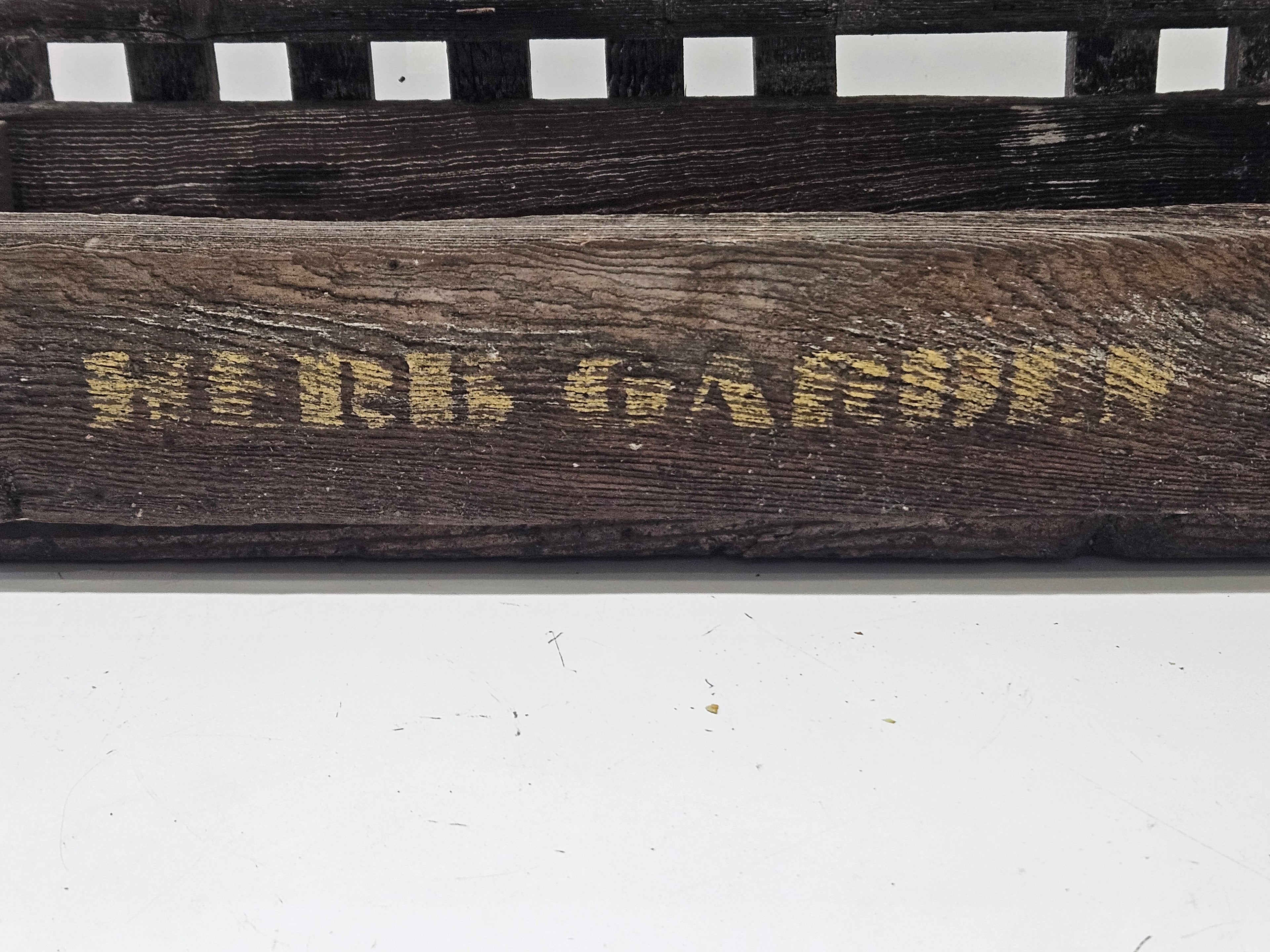 Vintage Rustic Wooden Garden Crate Planter Box Fence Style Primitive Farmhouse Decor