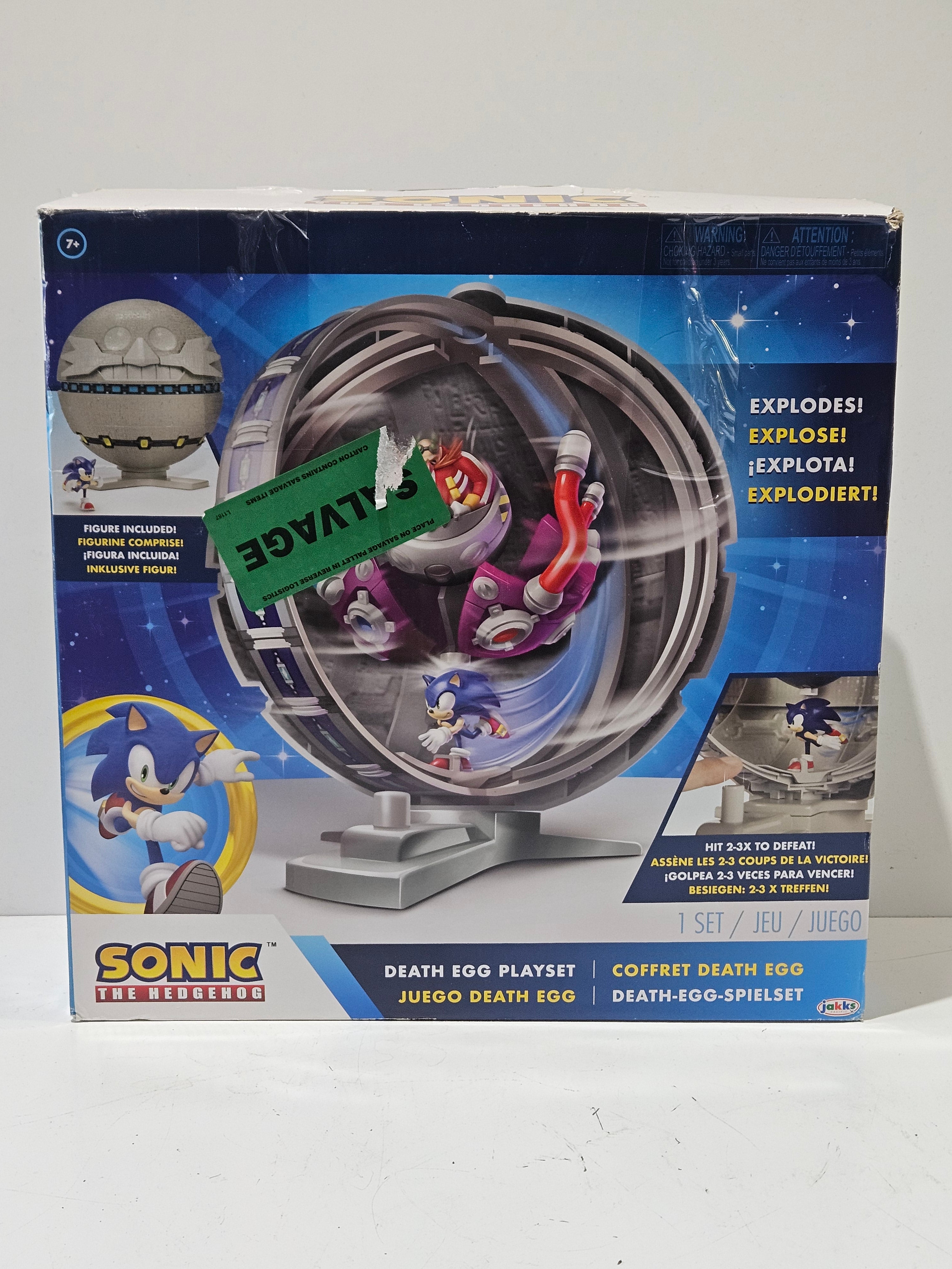 Sonic The Hedgehog Death Egg Playset Jakks Pacific Figure Included Exploding Toy