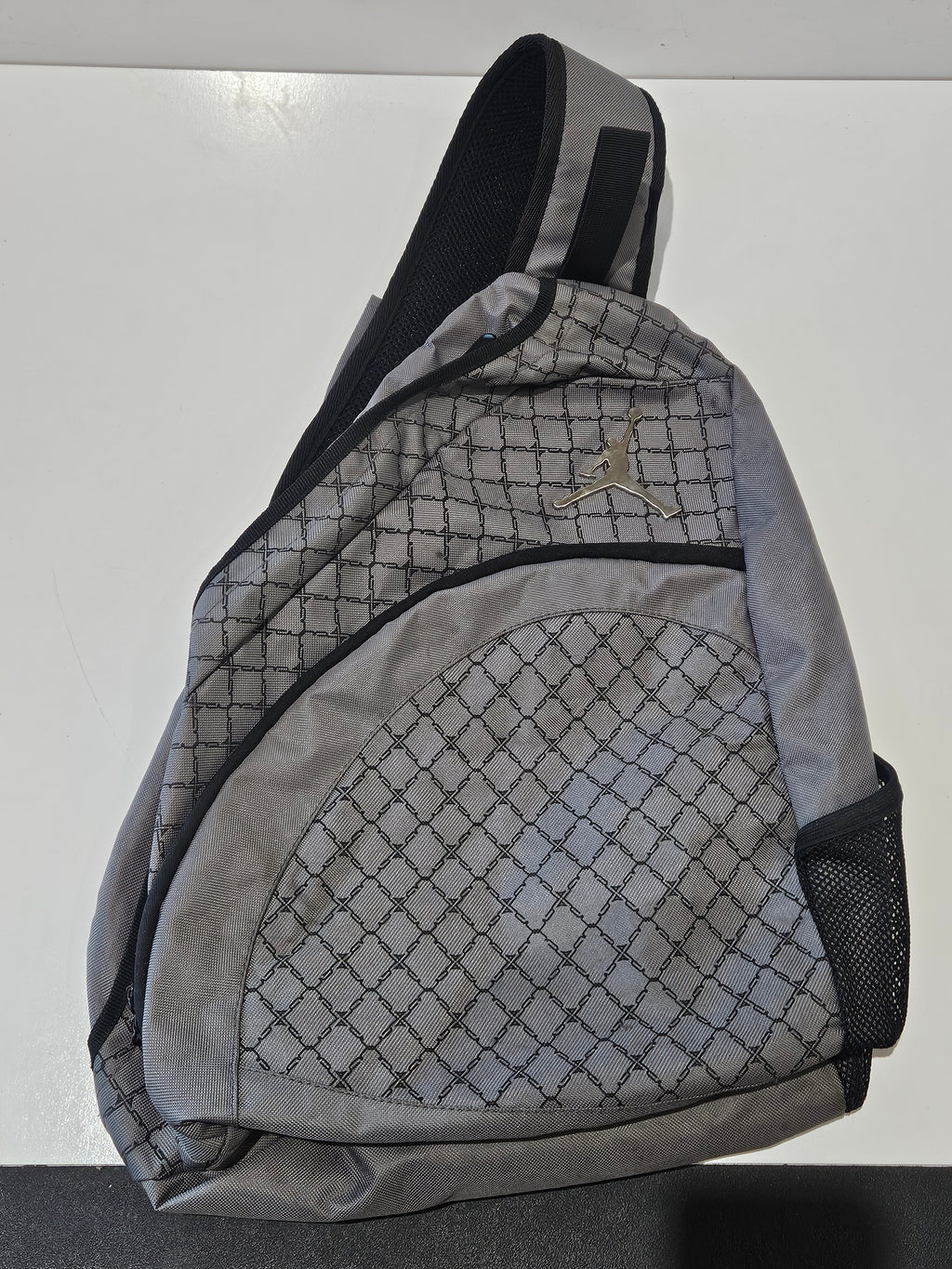 Nike Air Jordan Jumpman Gray Crossbody Sling Backpack Shoulder Bag Sports Travel