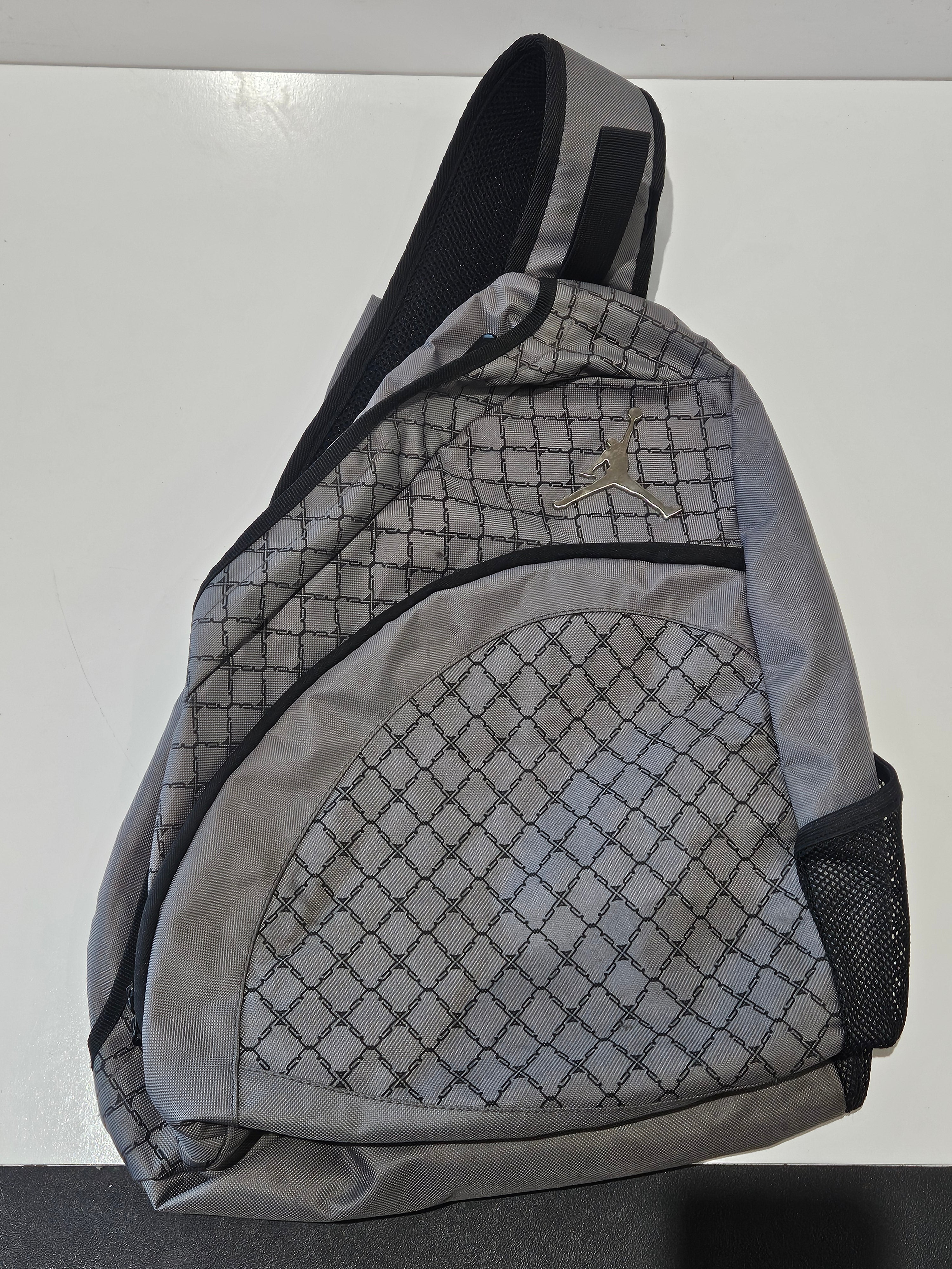 Nike Air Jordan Jumpman Gray Crossbody Sling Backpack Shoulder Bag Sports Travel