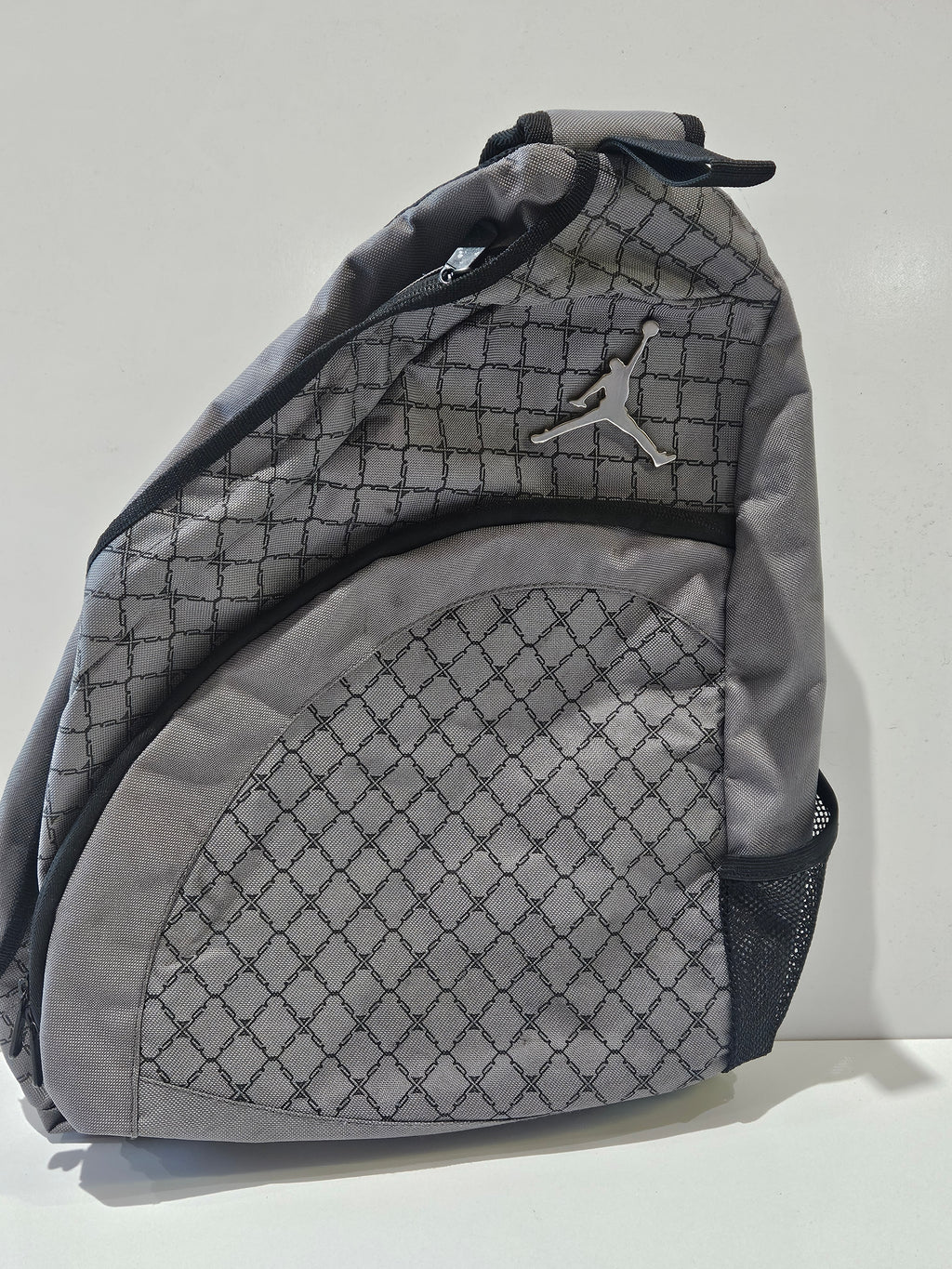 Nike Air Jordan Jumpman Gray Crossbody Sling Backpack Shoulder Bag Sports Travel