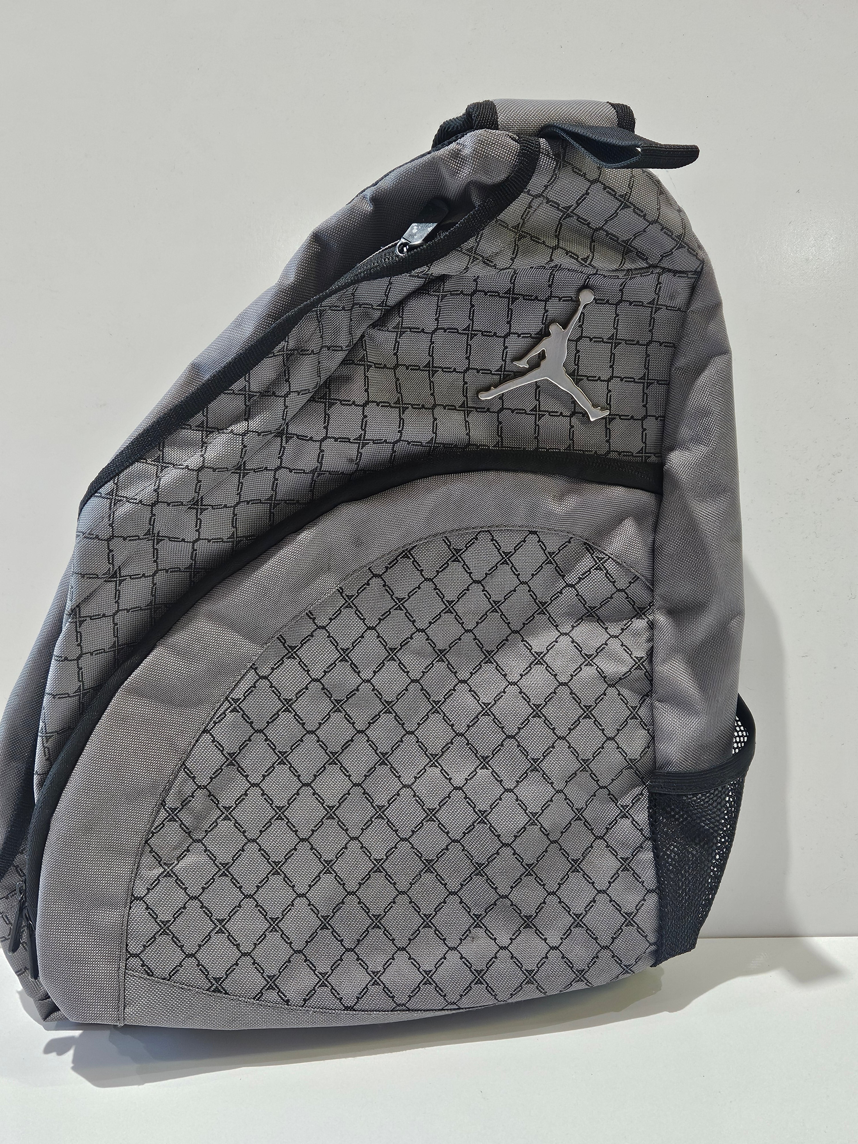 Nike Air Jordan Jumpman Gray Crossbody Sling Backpack Shoulder Bag Sports Travel