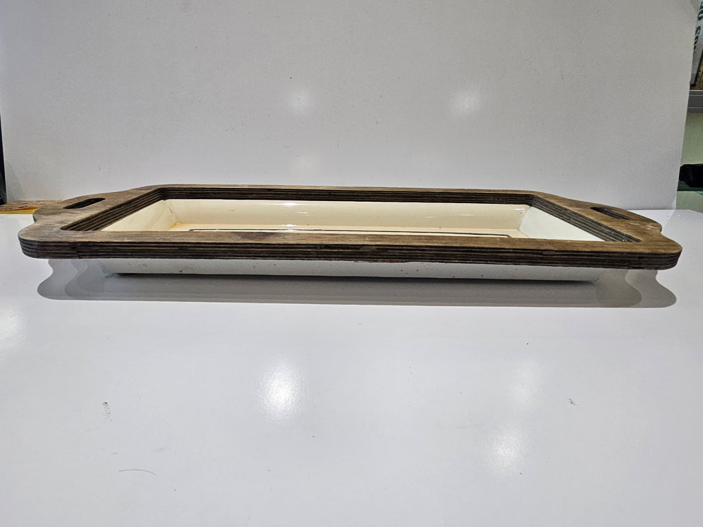 Farm Sweet Farm Decorative Serving Tray Wood Frame Farmhouse Kitchen Decor Rustic