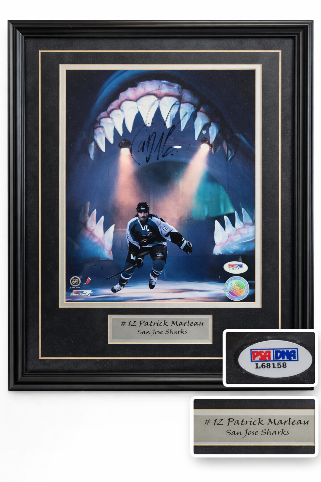 Signed Patrick Marleau #12 San Jose Sharks Framed Photo PSA DNA Auto NHL