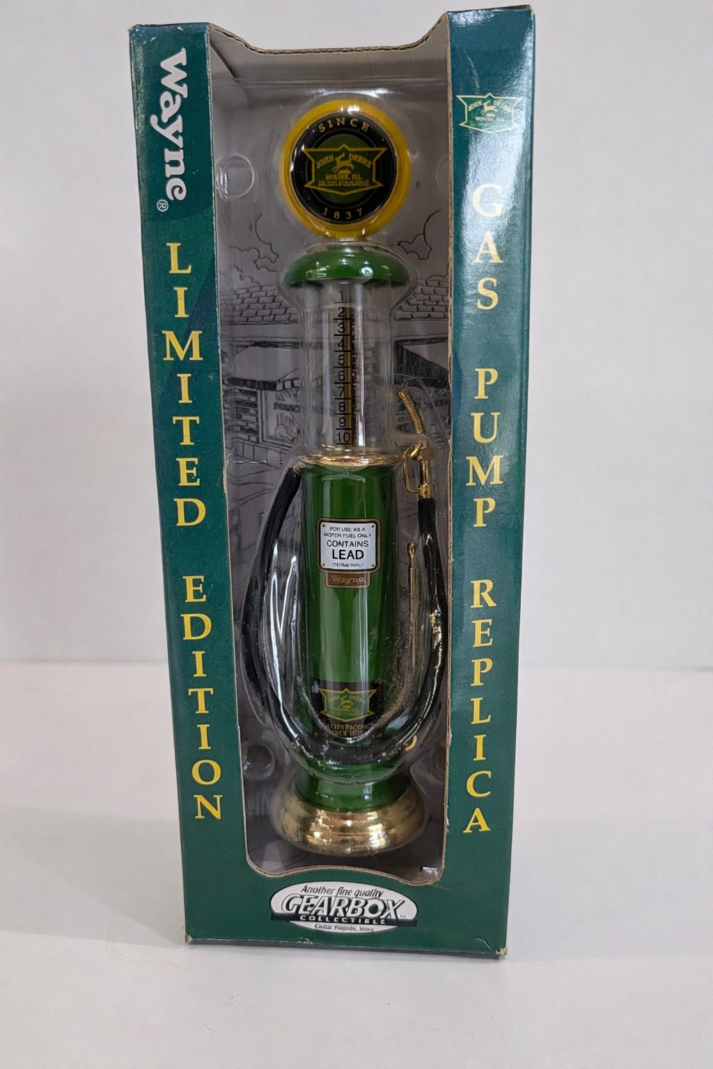 Wayne Gas Pump Replica John Deere Gearbox Diecast Limited Edition 1999