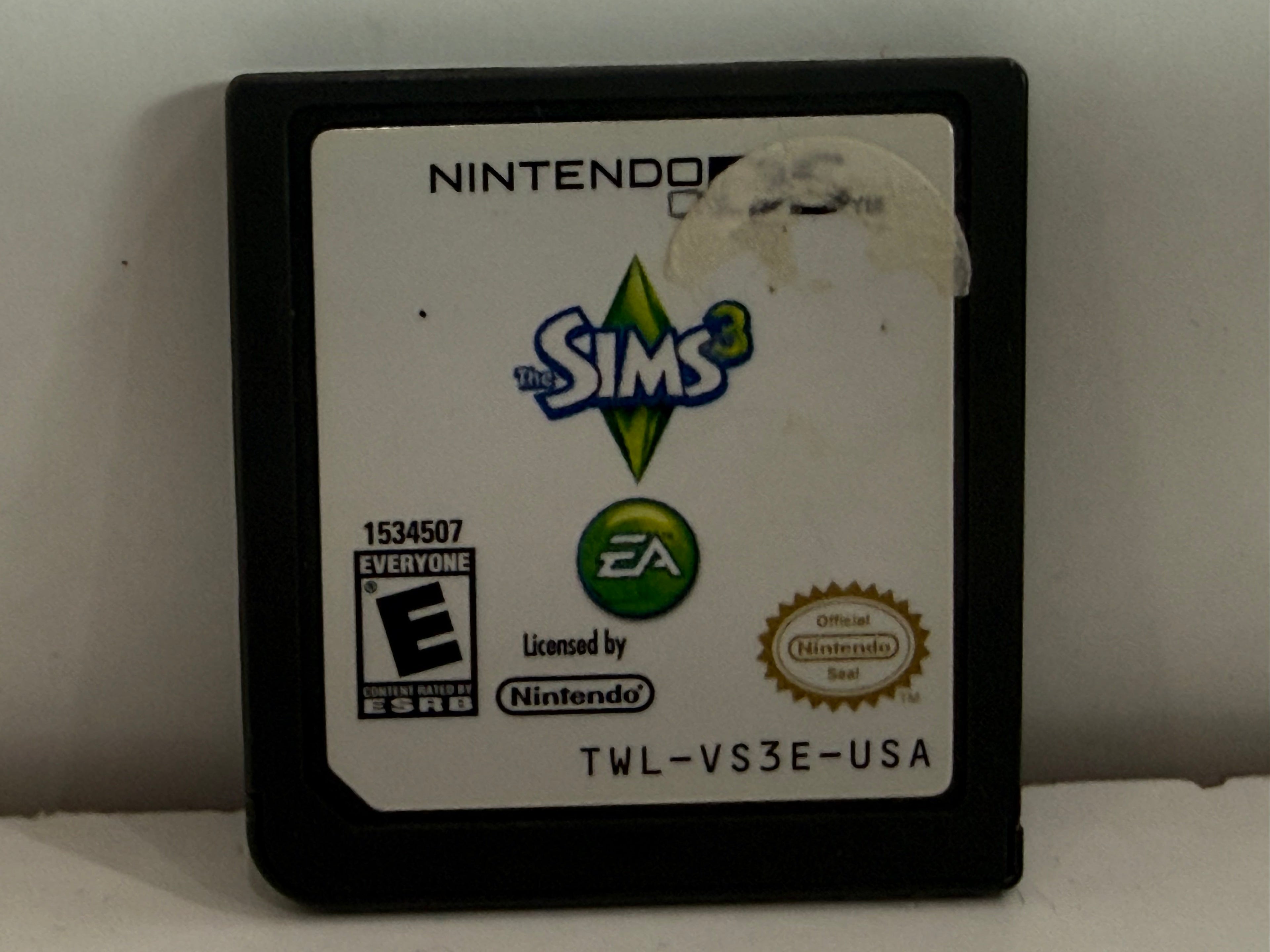 Nintendo DS Sims 3 Game Cartridge TWL-VS3E-USA EA Life Simulation Game