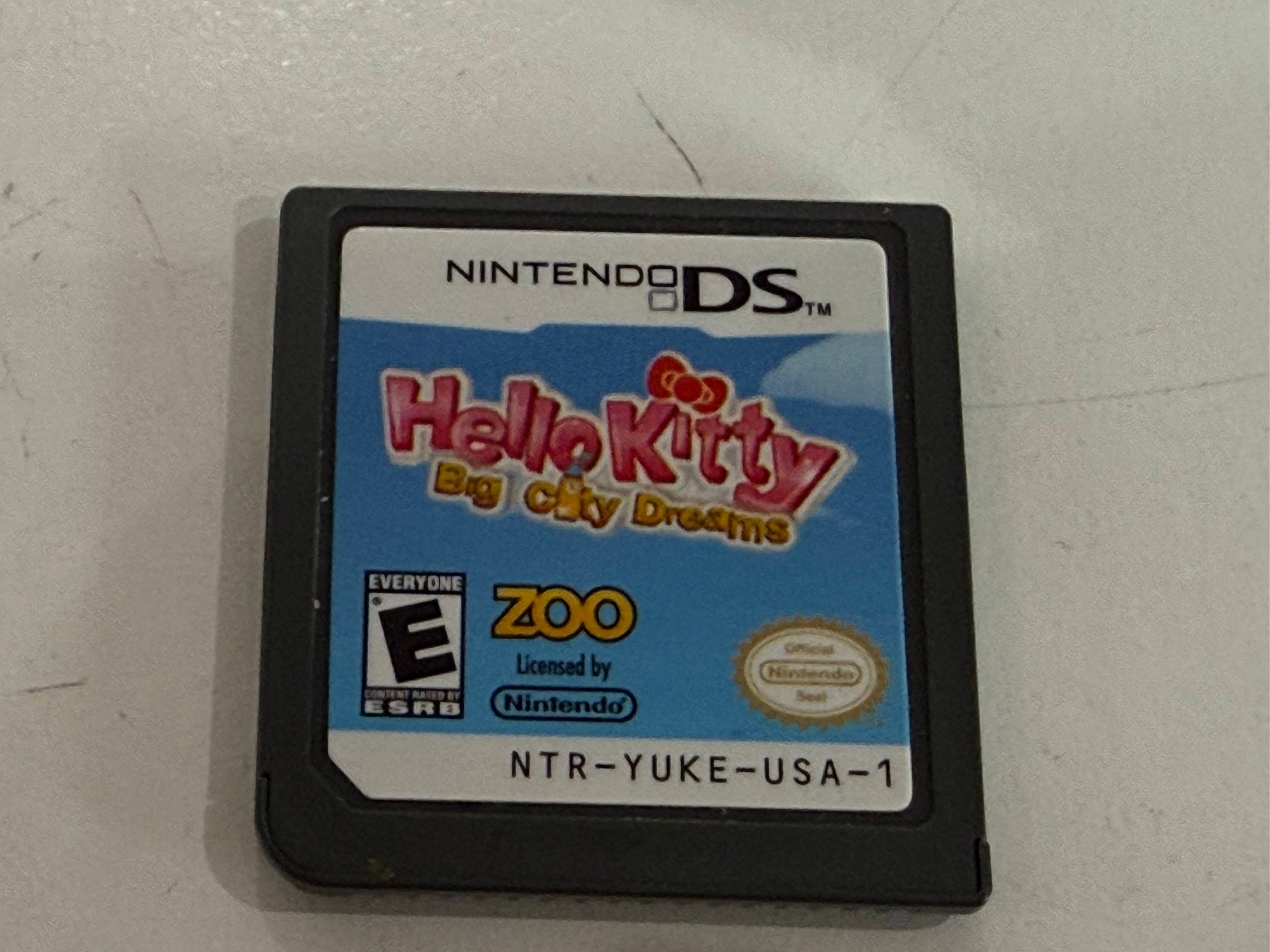 Hello Kitty Big City Dreams Nintendo DS Game Cartridge Sanrio Handheld