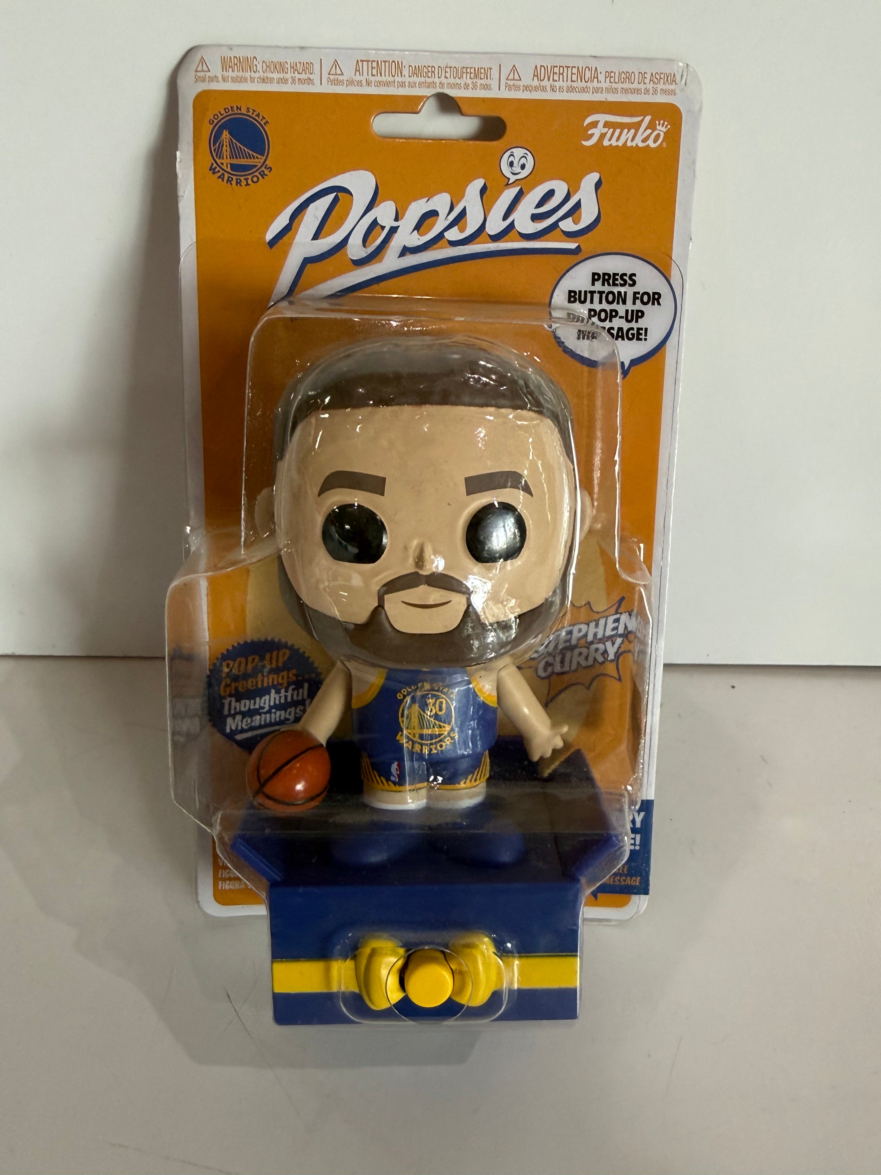 Funko Popsies Stephen Curry Golden State Warriors NBA Pop Up Figure Sealed