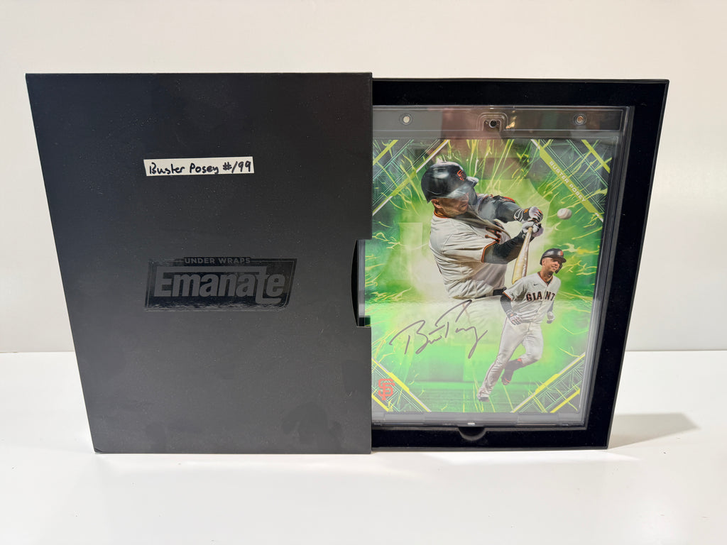 2025 Fanatics Emanate Buster Posey Signed Autograph /99 Green Insert Card
