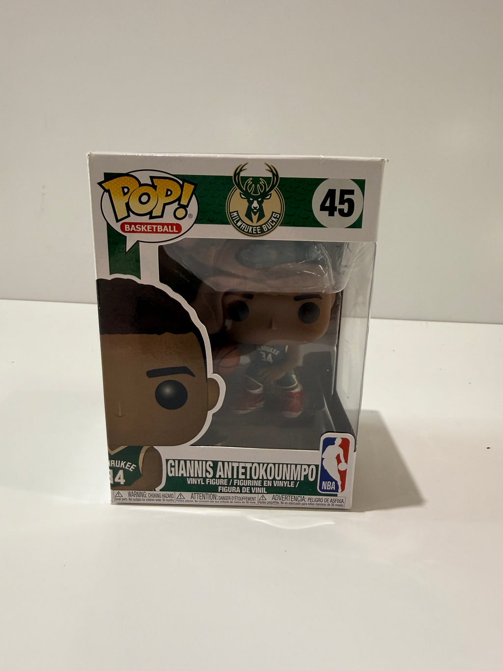 Funko Pop Basketball Giannis Antetokounmpo 45 Milwaukee Bucks NBA Vinyl Figure