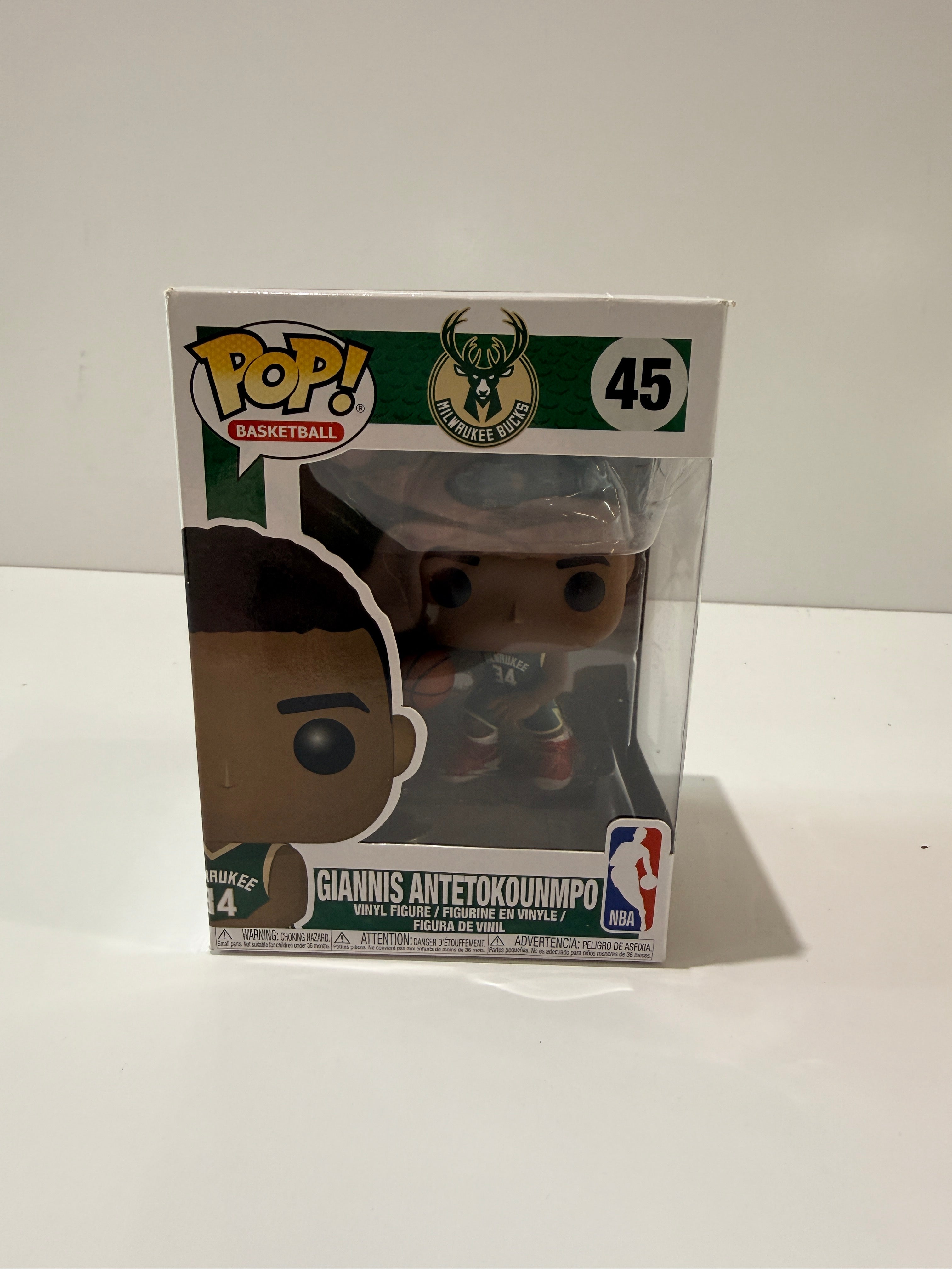 Funko Pop Basketball Giannis Antetokounmpo 45 Milwaukee Bucks NBA Vinyl Figure