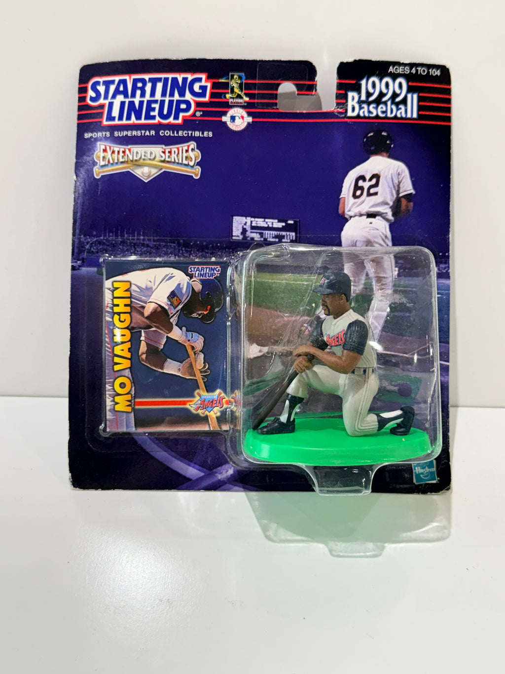 Vintage 1999 Starting Lineup Mo Vaughn Angels MLB Figure Extended Series