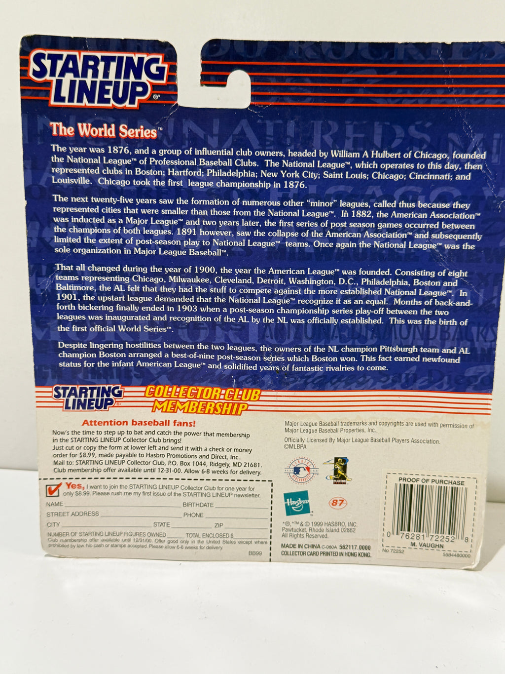 Vintage 1999 Starting Lineup Mo Vaughn Angels MLB Figure Extended Series