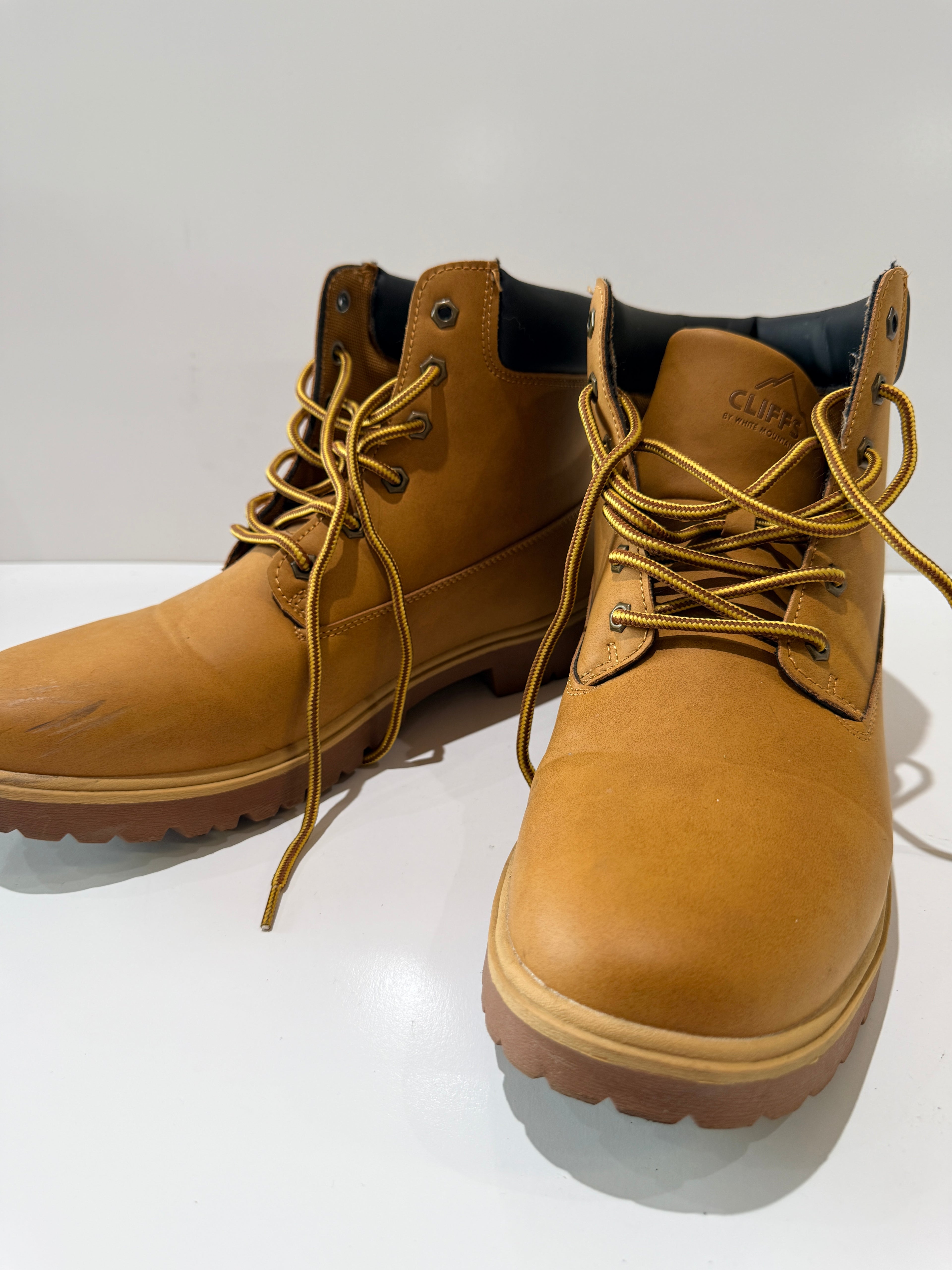Cliffs By White Mountain Mens Size 11 Work Boots Tan Lace Up Hiking Style