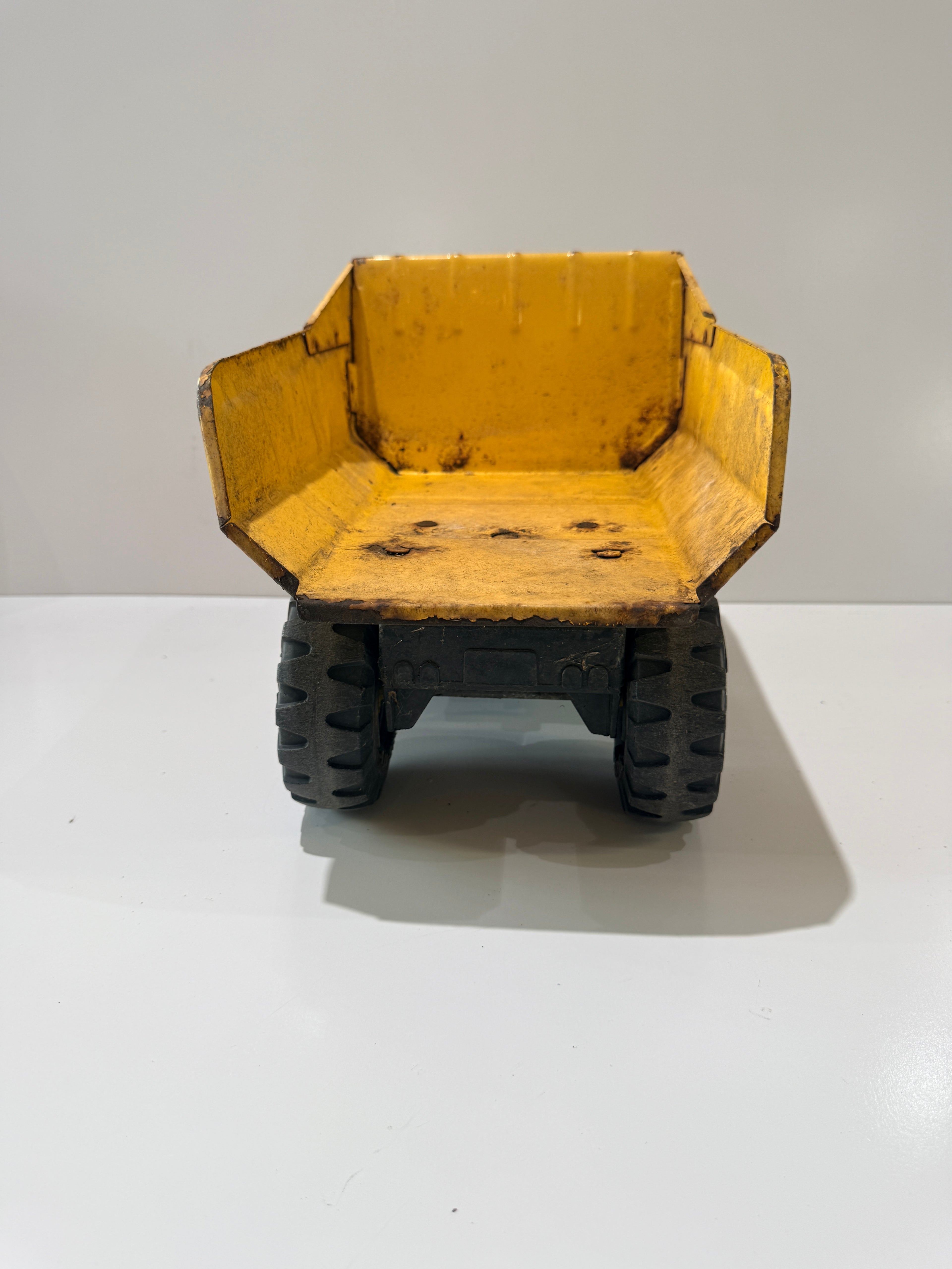 Vintage Tonka Mighty Dump Truck Yellow Steel Construction Toy Classic USA