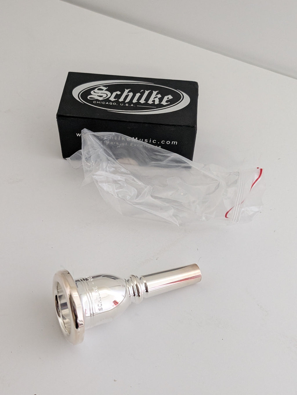 Schilke 6E4B Silver Plated Euphonium Mouthpiece with Original Box Chicago USA