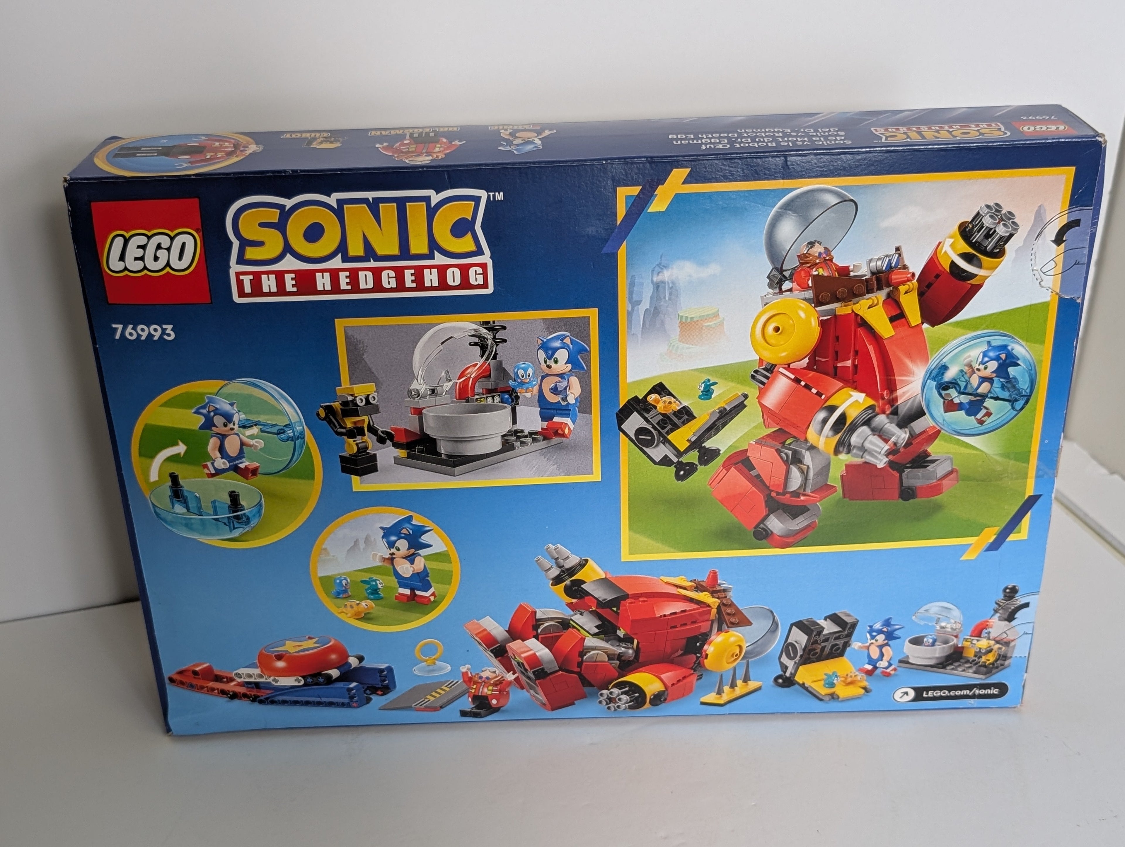 LEGO Sonic the Hedgehog 76993 Sonic vs Dr. Eggman’s Death Egg Robot Set 615 Pieces