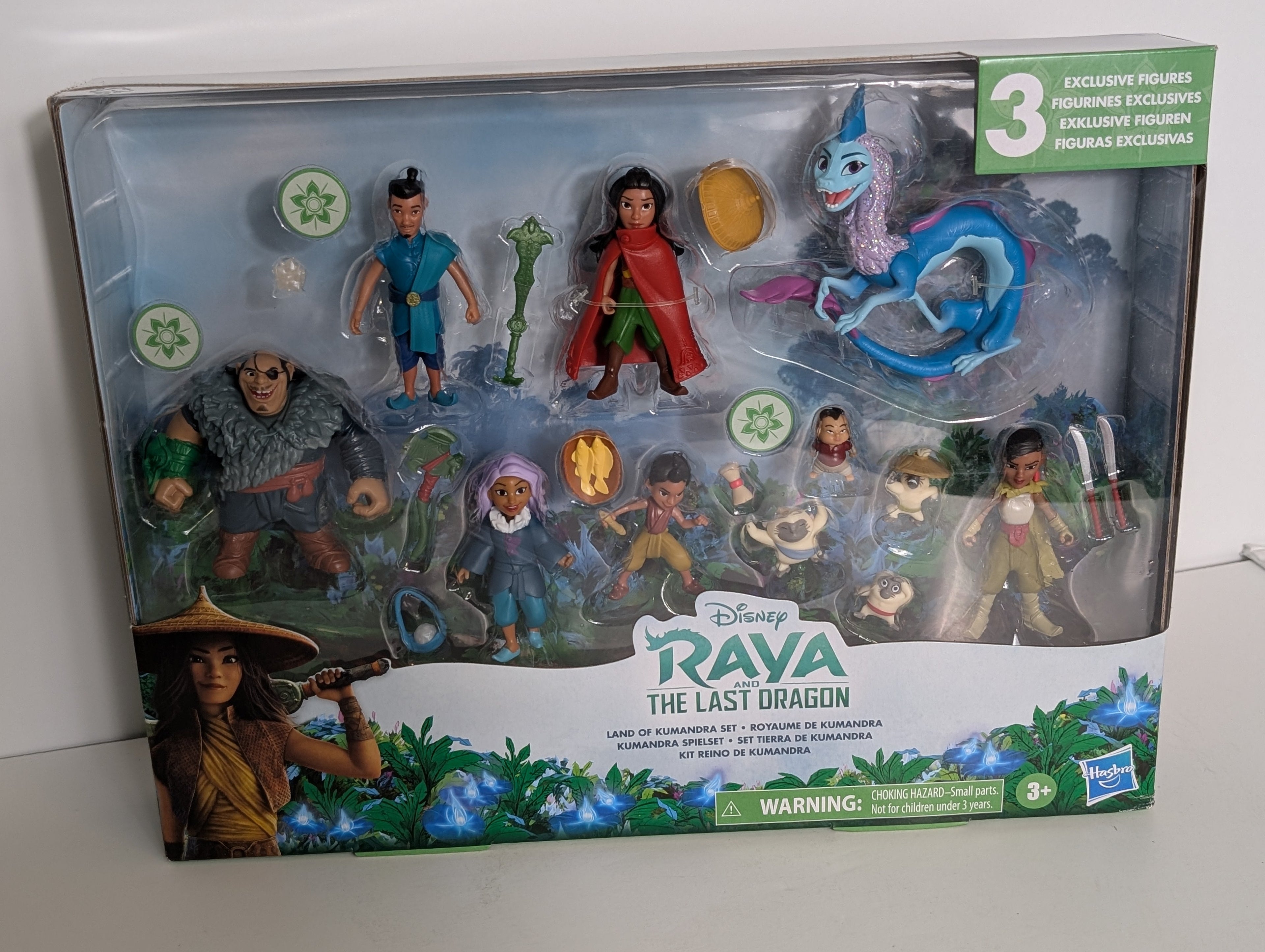 20+ Piece Figure Disney Raya and the Last Blue Dragon Land of Kumandra Play Set