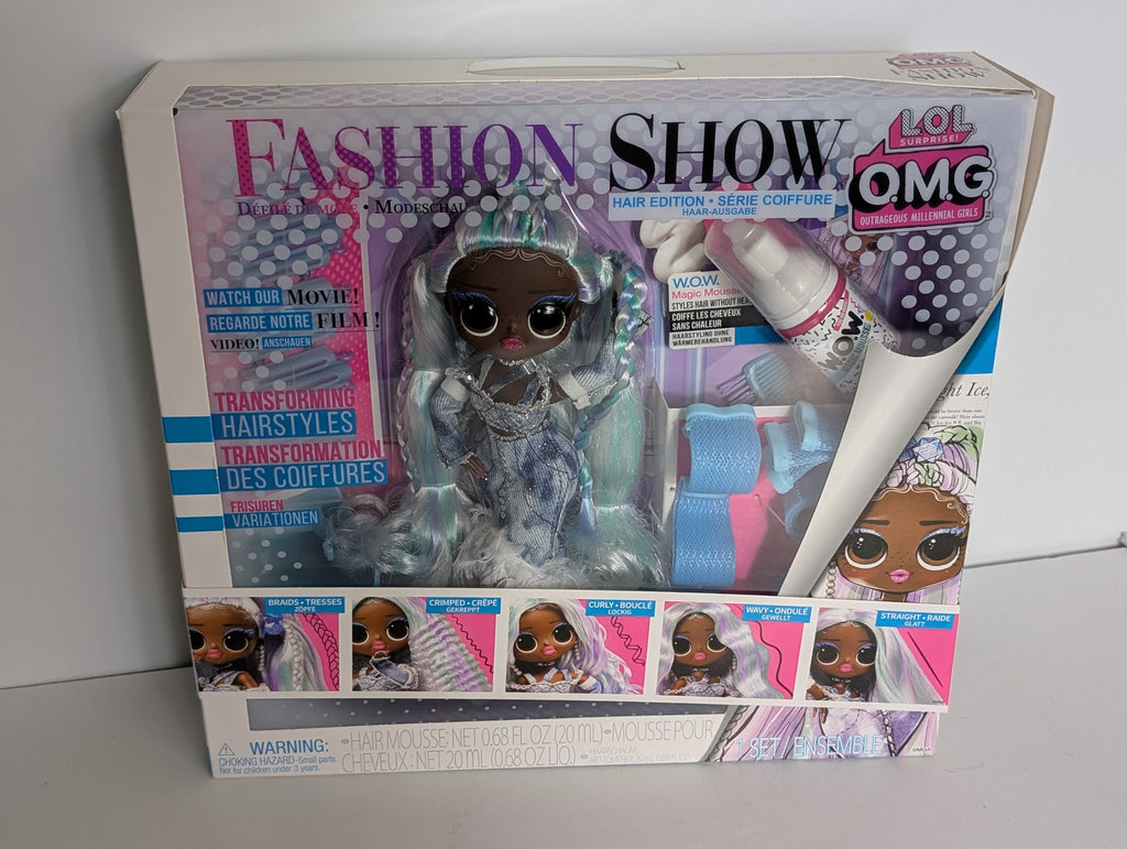 LOL Surprise OMG Fashion Show Hair Edition Lady Braids Doll Transforming Hairstyles