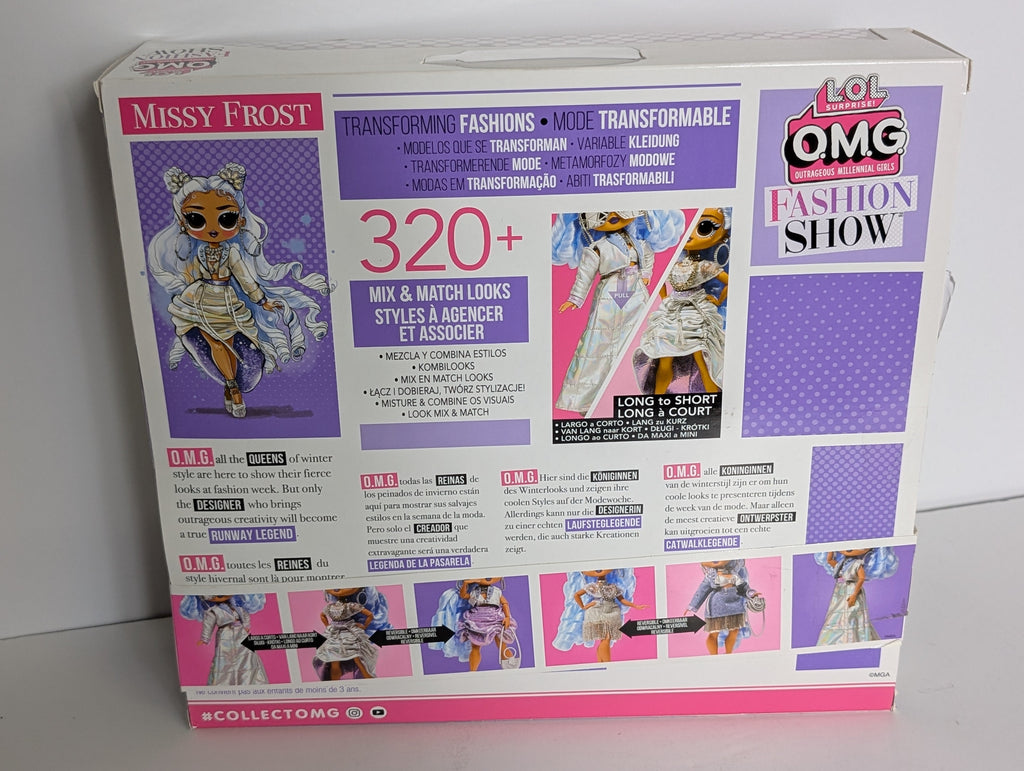 LOL Surprise OMG Fashion Show Style Edition Missy Frost Doll Transforming Fashions