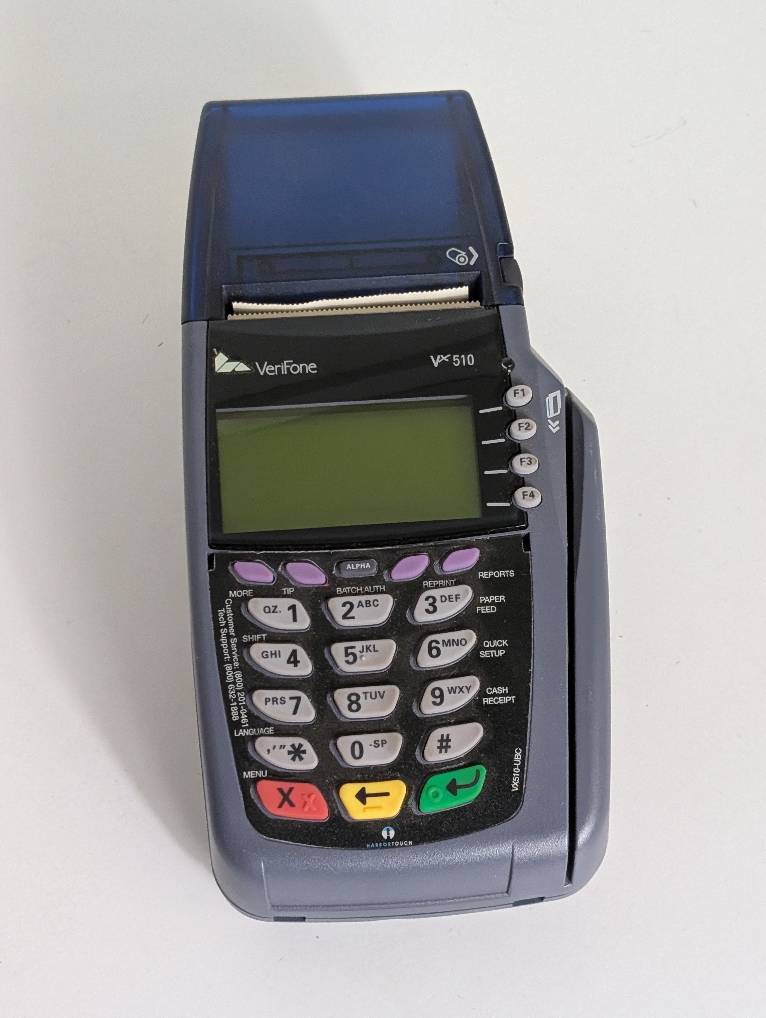 VeriFone VX 510 Credit Card Terminal Payment Processor w/ Printer (no plug included)