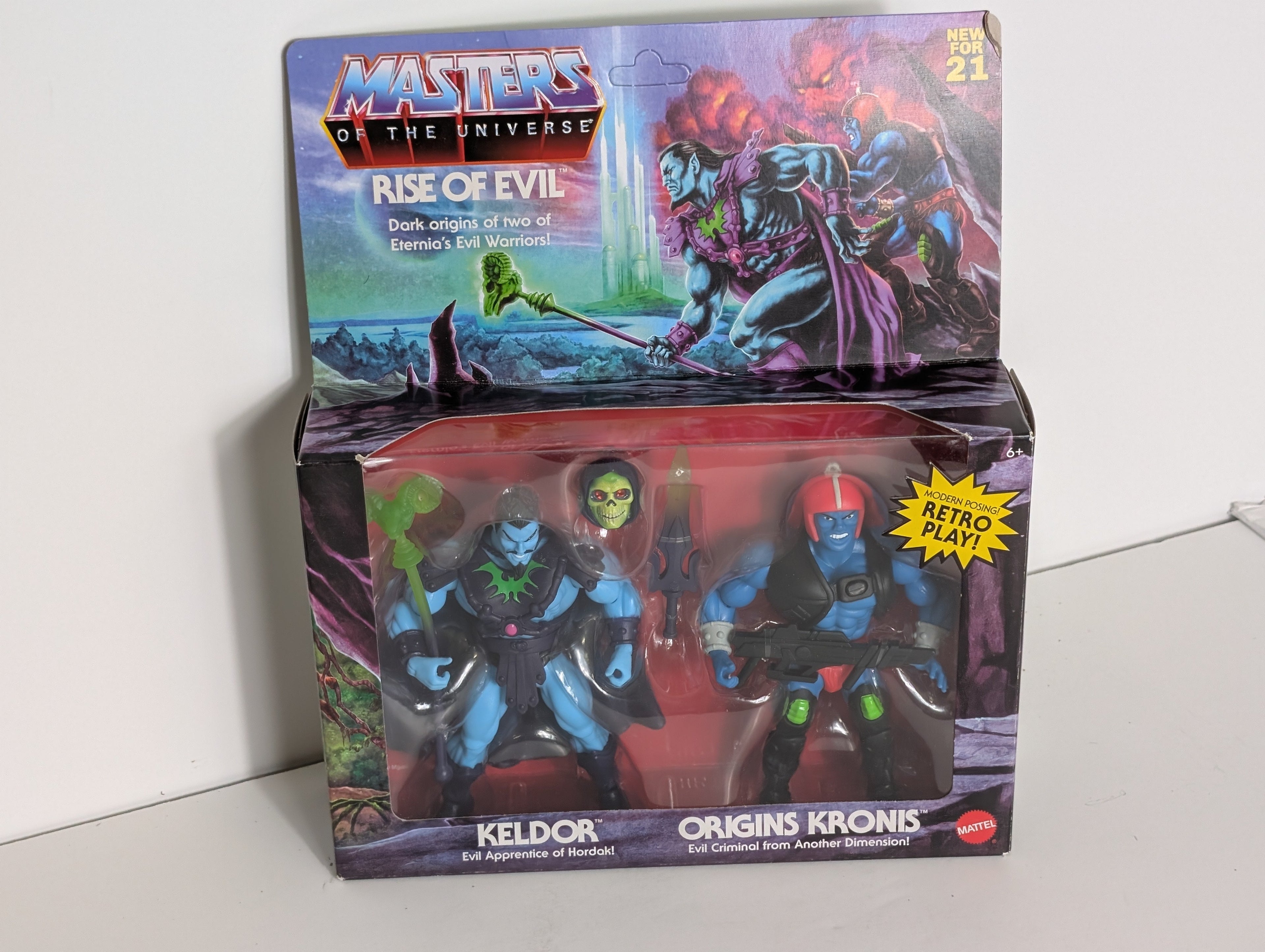 Masters of the Universe Rise of Evil Keldor and Origins Kronis Action Figure 2-Pack