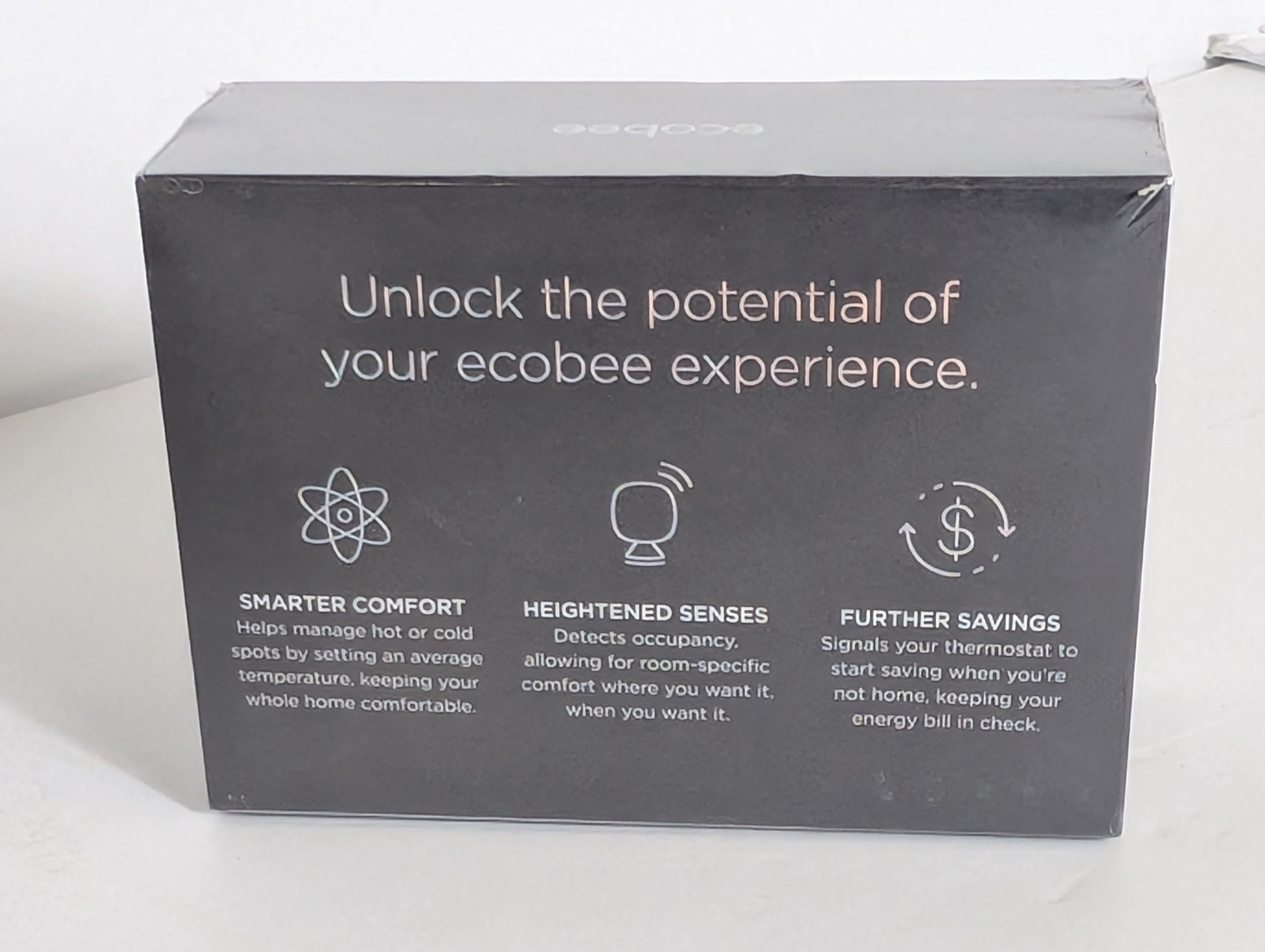 Ecobee SmartSensor 2-Pack Wireless Temperature Motion Sensors for Smart Thermostats