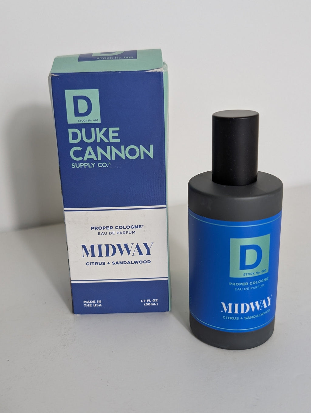 Duke Cannon Supply Co Midway Proper Cologne Eau de Parfum Citrus and Sandalwood 1.7oz