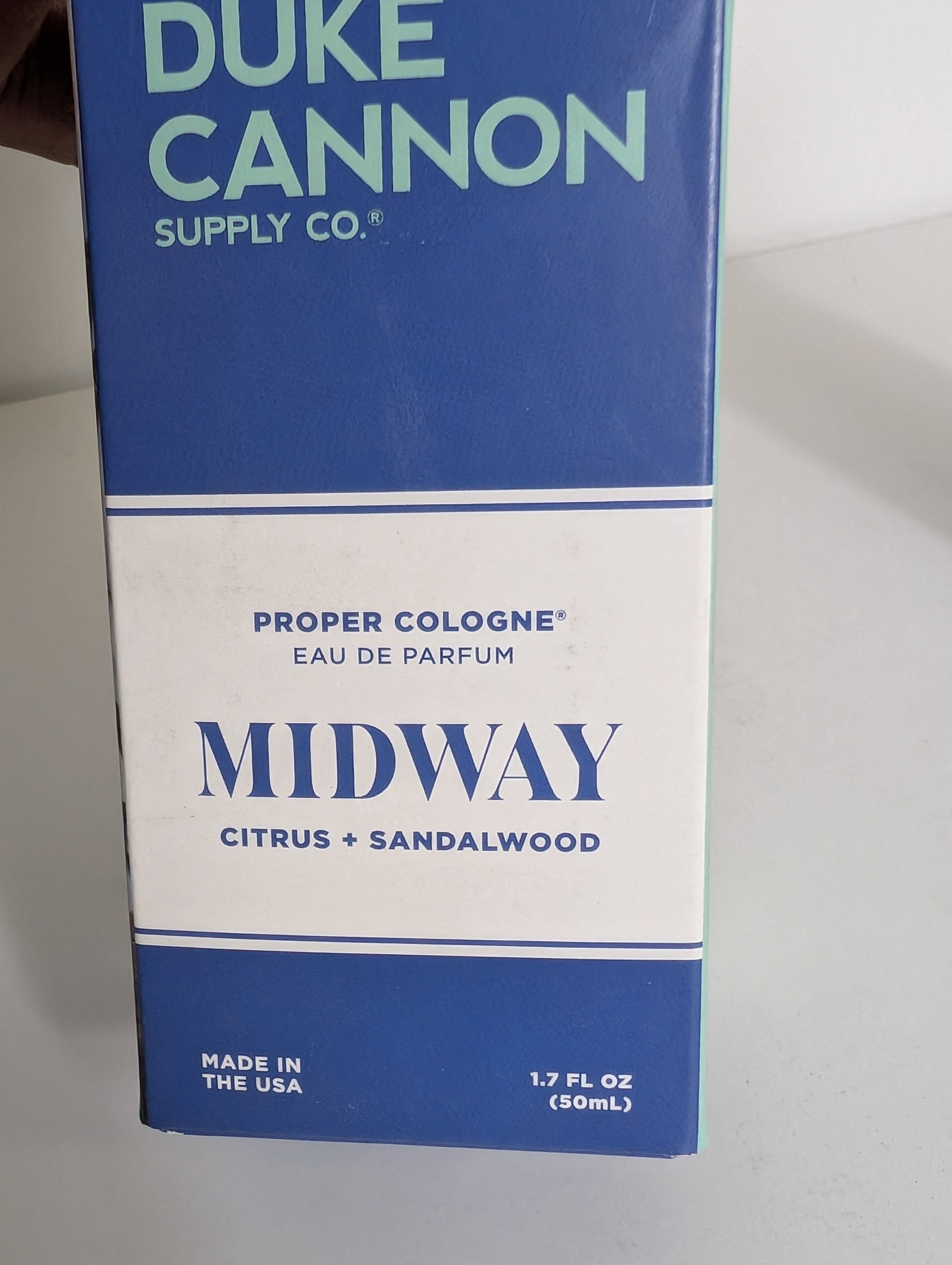 Duke Cannon Supply Co Midway Proper Cologne Eau de Parfum Citrus and Sandalwood 1.7oz