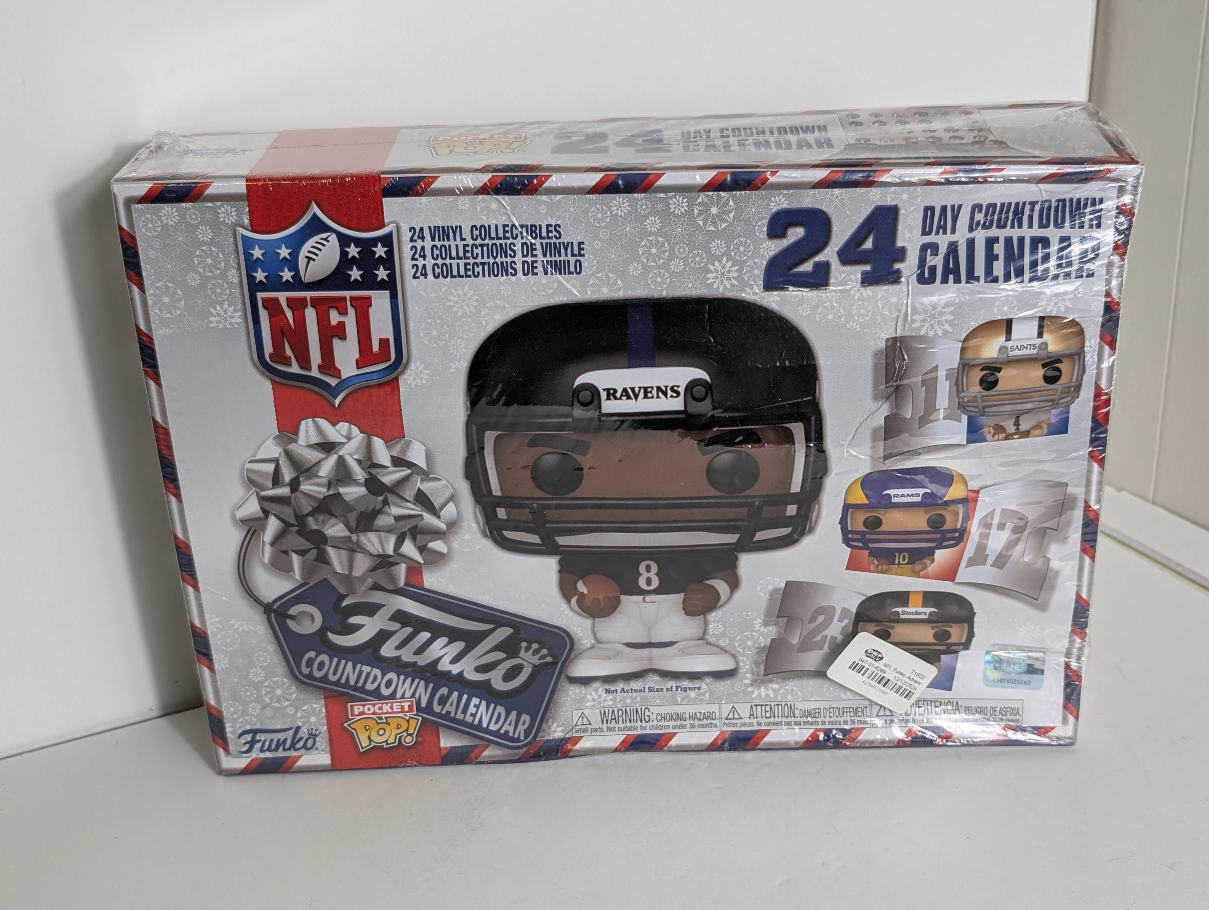 Funko Pocket Pop NFL Countdown Calendar Advent Box 24 Vinyl Collectibles NIB