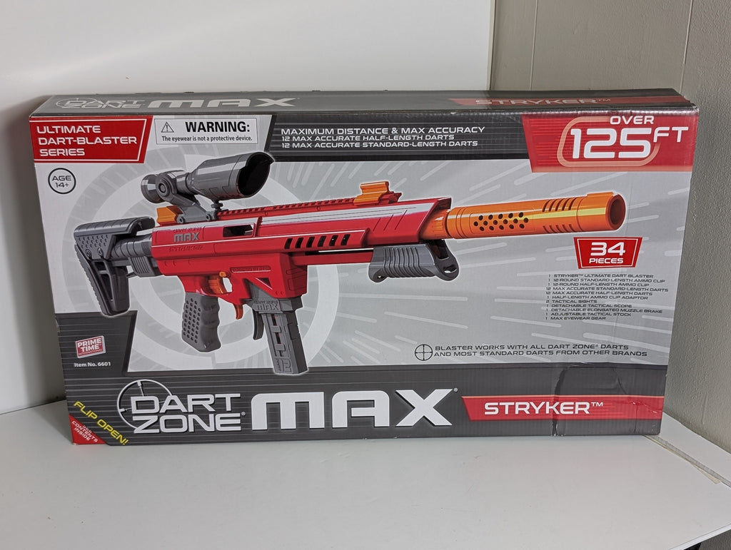 Dart Zone Max Stryker Ultimate Dart-foam blaster Set with Scope and 34-Piece Kit