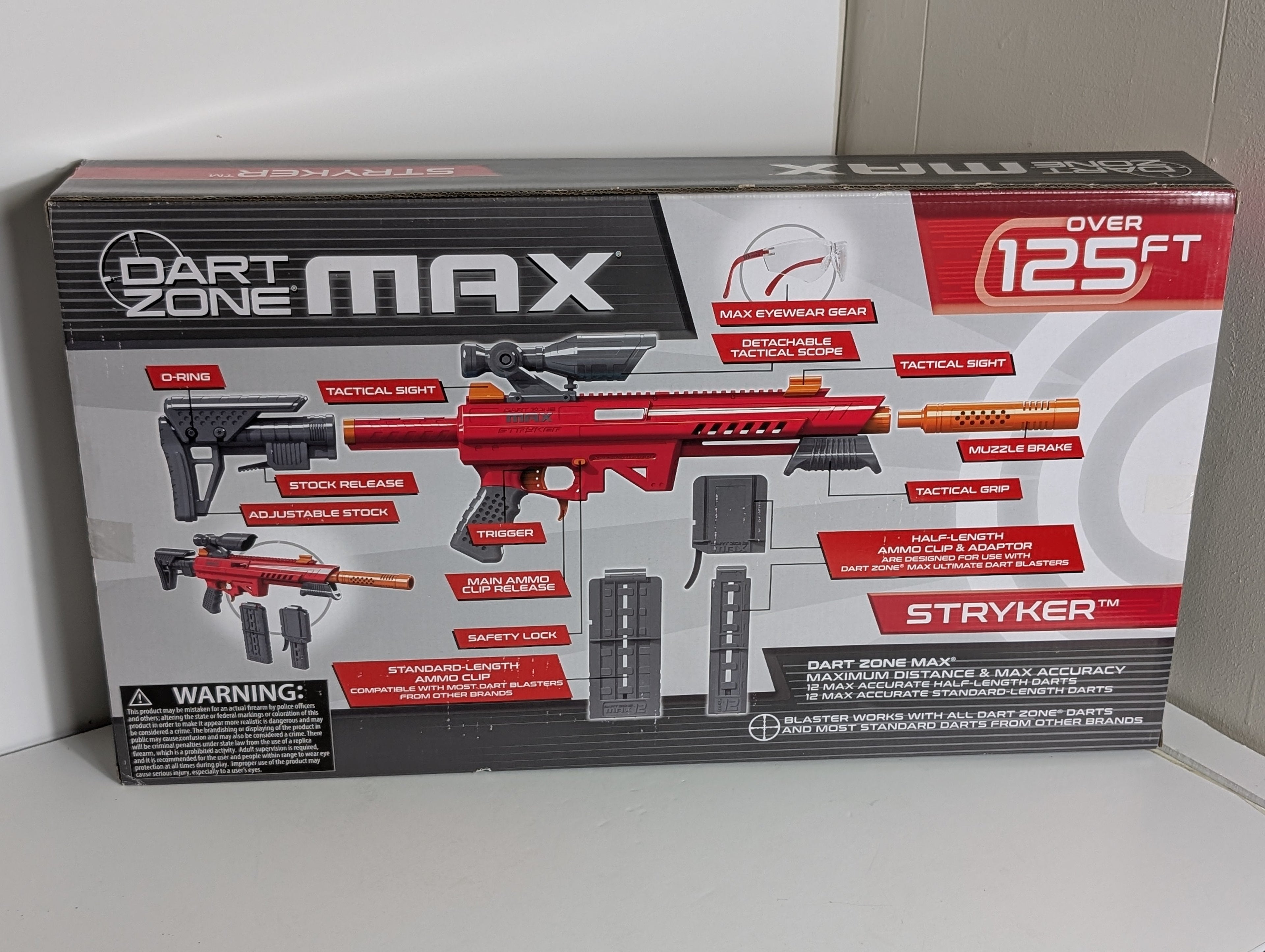 Dart Zone Max Stryker Ultimate Dart-foam blaster Set with Scope and 34-Piece Kit