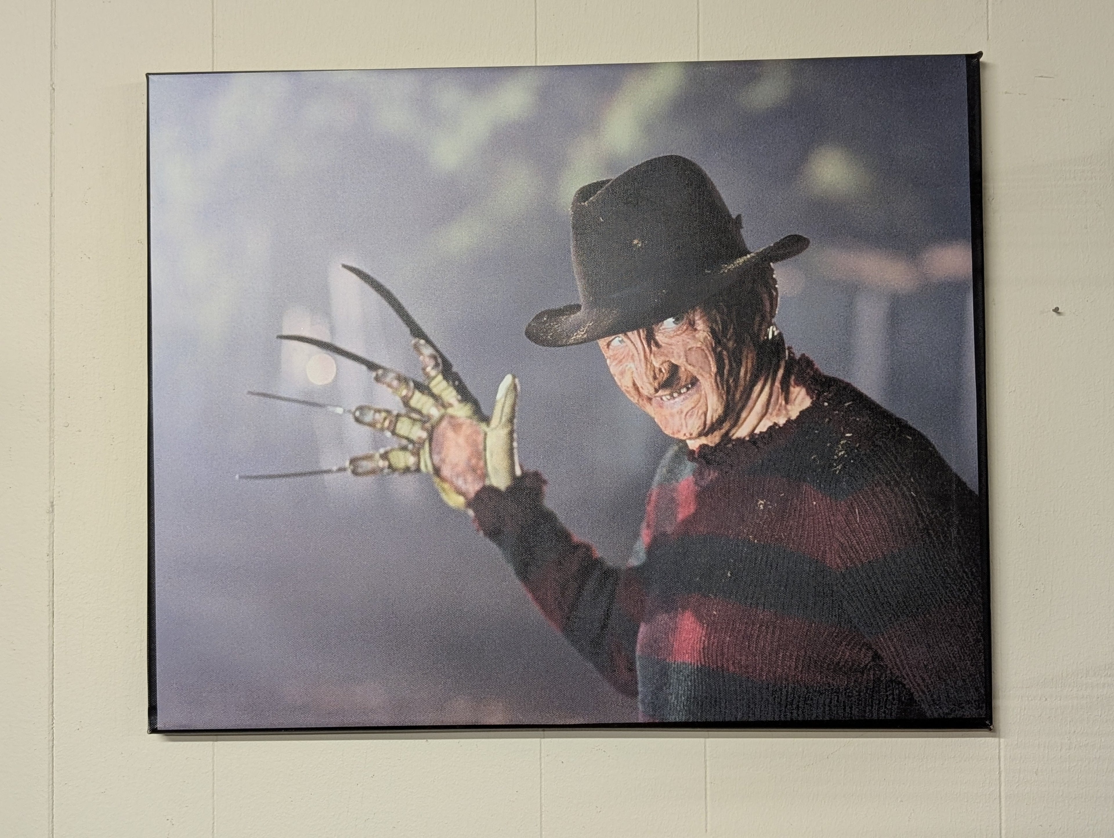 16x20 Freddy Krueger Nightmare on Elm Street Horror Movie Canvas Wall Art