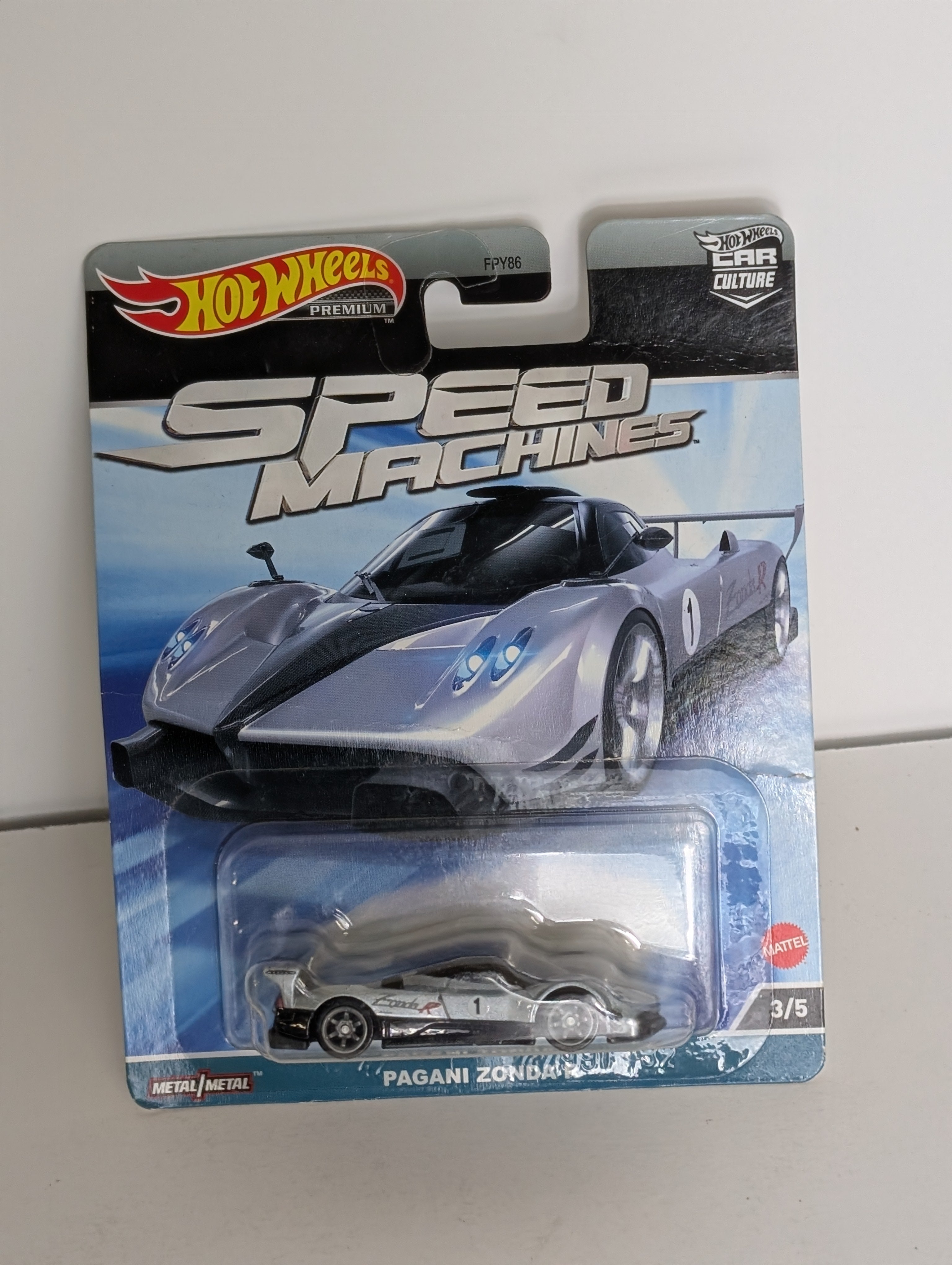 2023 Hot Wheels Premium Speed Machines Pagani Zonda R Diecast Car 3/5 NIB Collectible