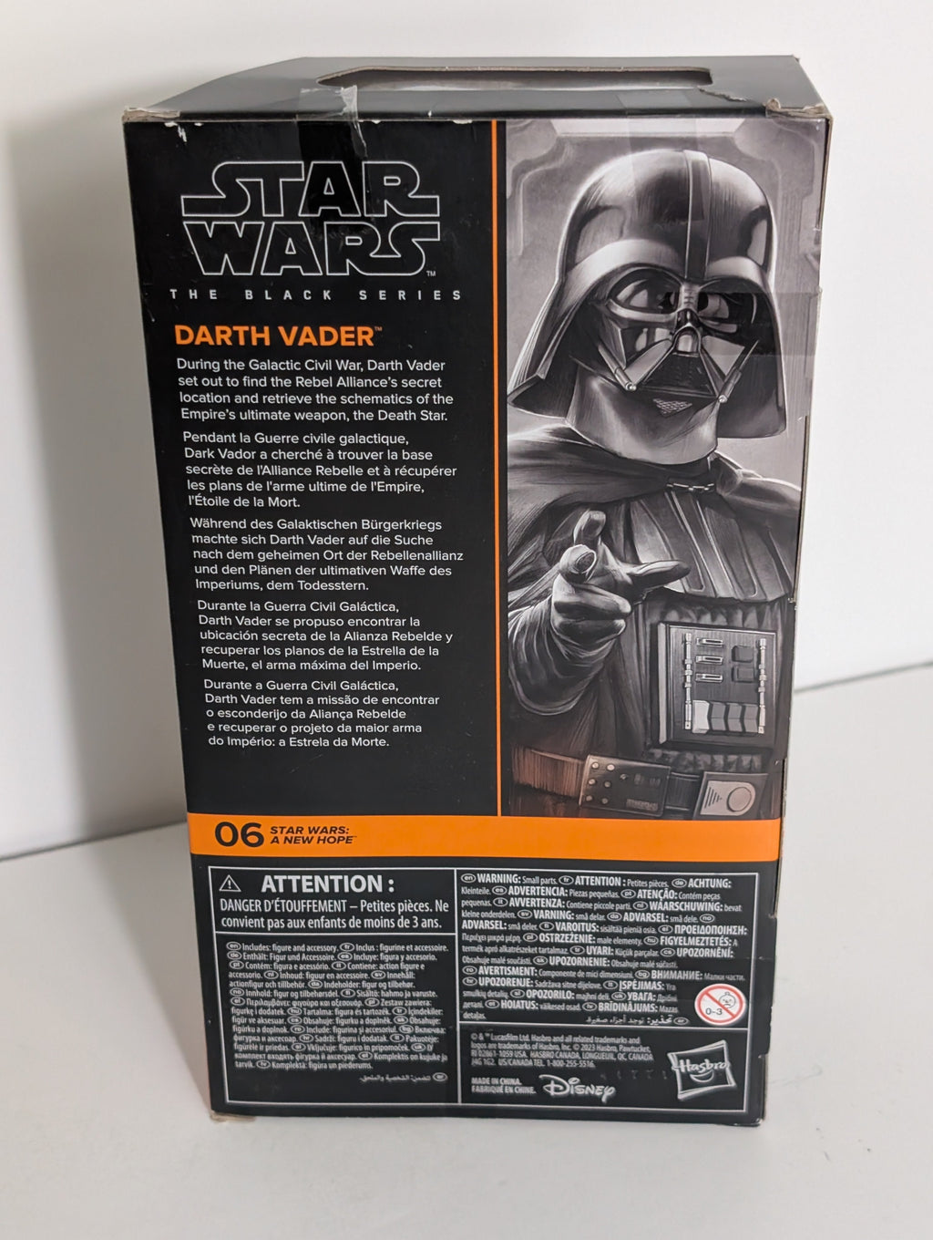 Star Wars Black Series Darth Vader Action Figure 06 A New Hope Hasbro Collectible