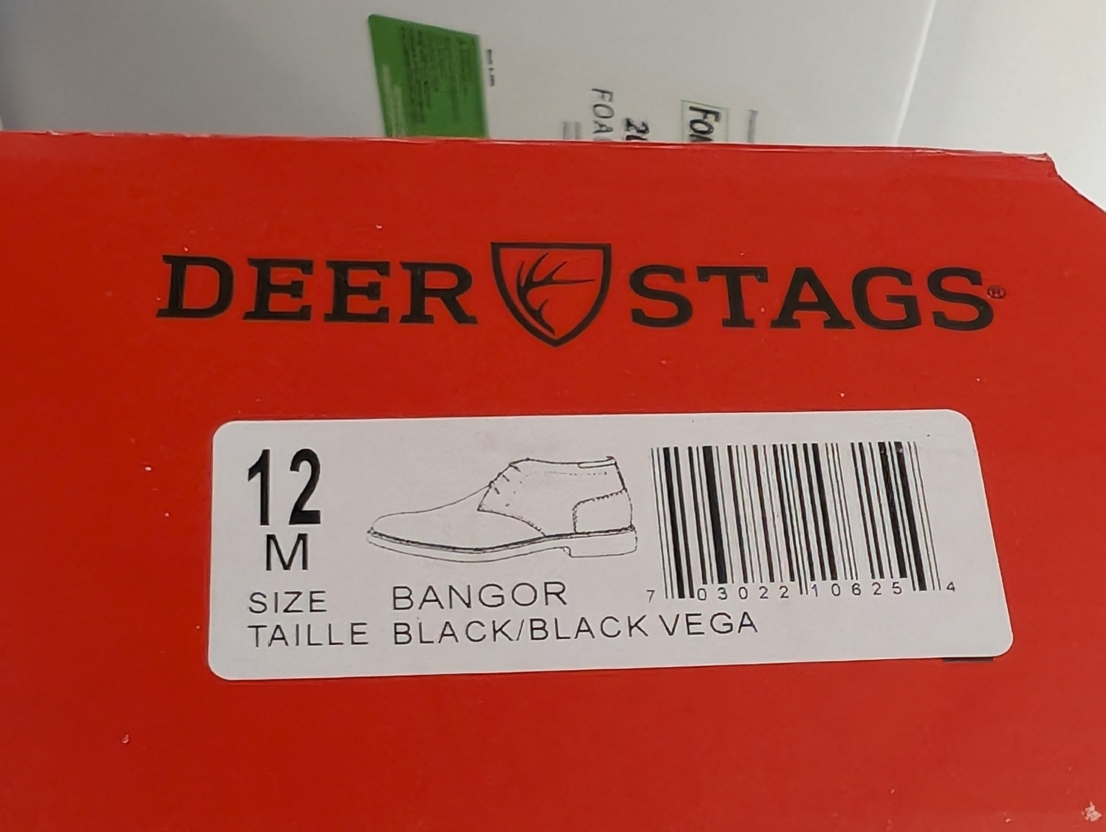 Deer Stags Bangor Black Vega Leather Chukka Boots Men’s Size 12M Comfort Foam