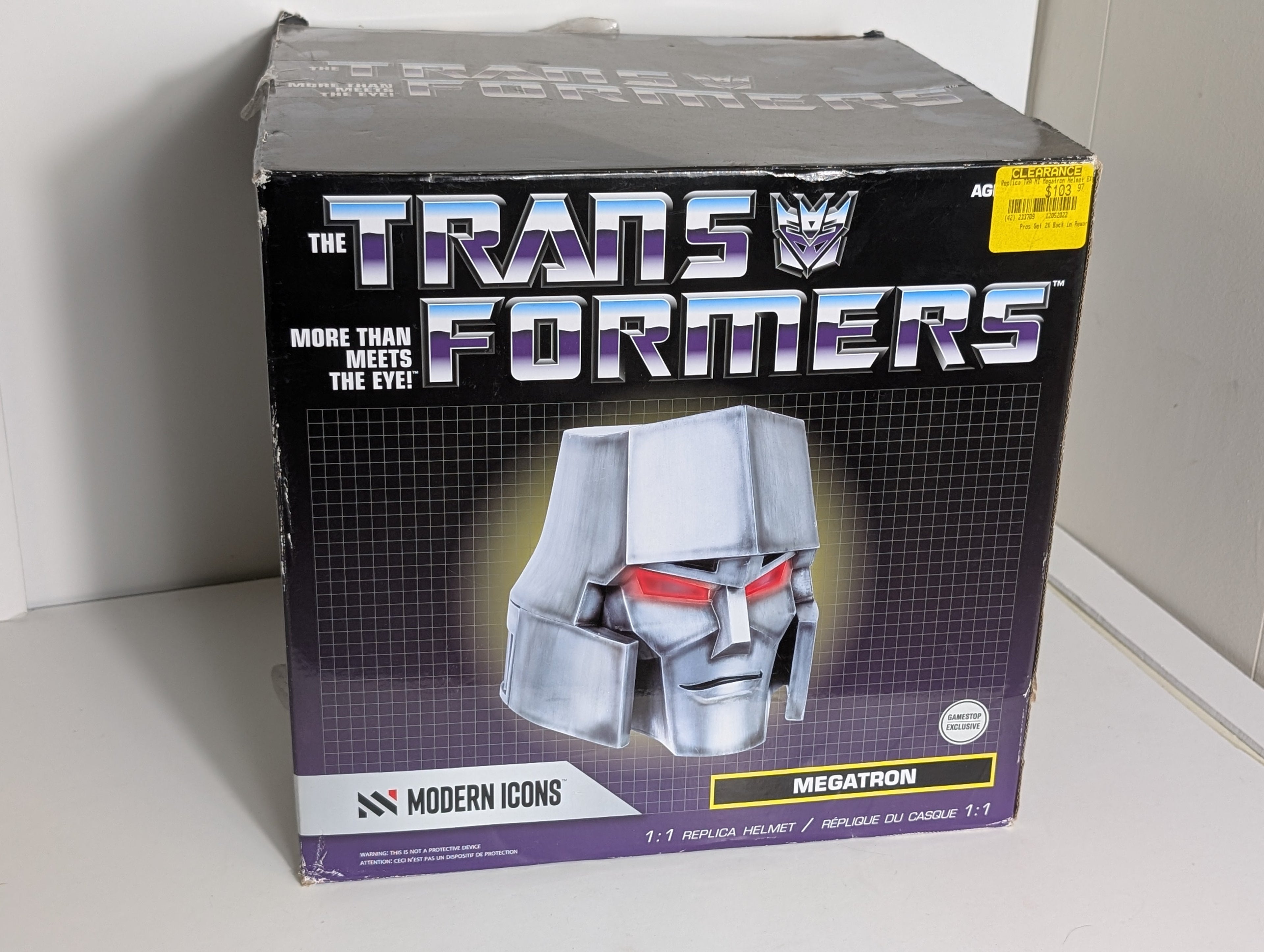 Transformers Megatron 1:1 Helmet Modern Icons Gamestop Exclusive NIB