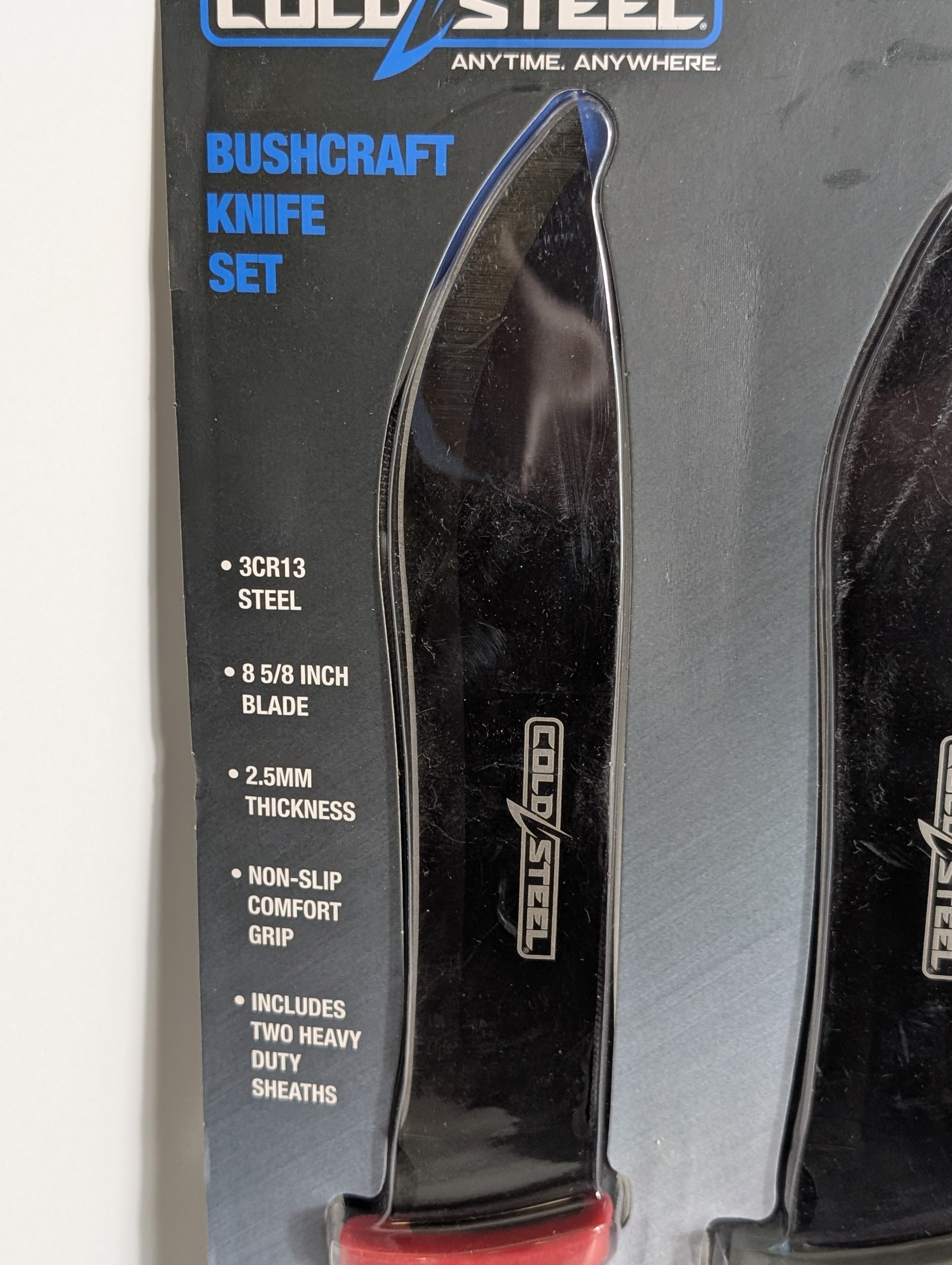 Cold Steel Bushcraft Knife Set 8 5/8 Inch Blades 3CR13 Steel with Sheaths NIB