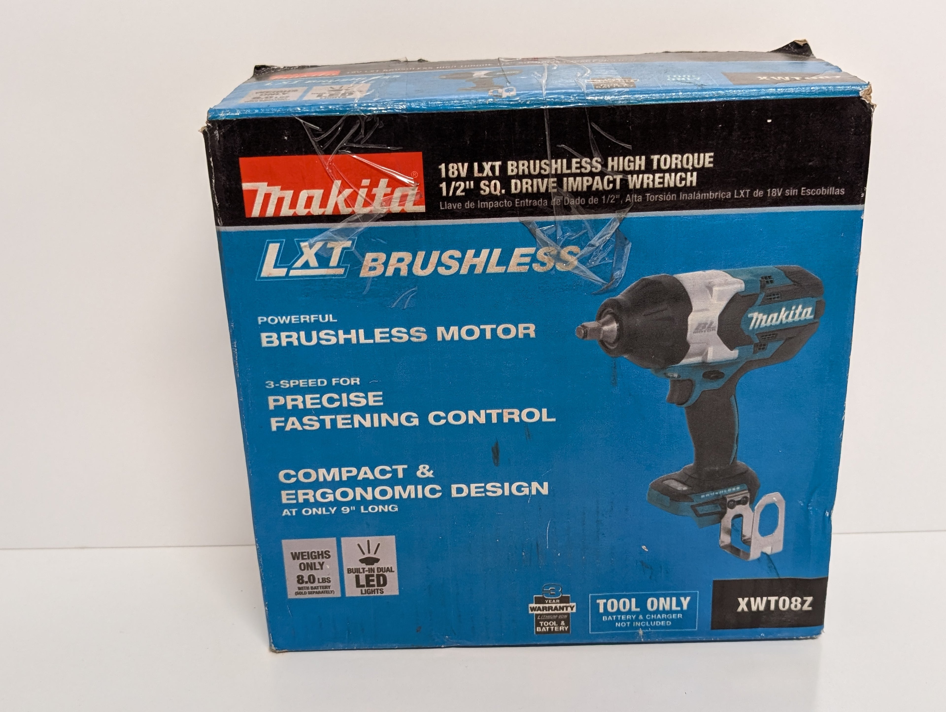 Makita XWT08Z 18V LXT Brushless 1/2" High Torque Impact Wrench (Tool Only, Pre-Owned)