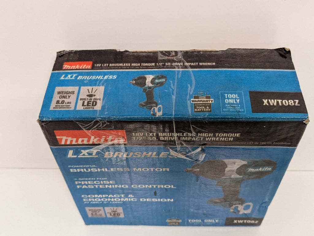 Makita XWT08Z 18V LXT Brushless 1/2" High Torque Impact Wrench (Tool Only, Pre-Owned)