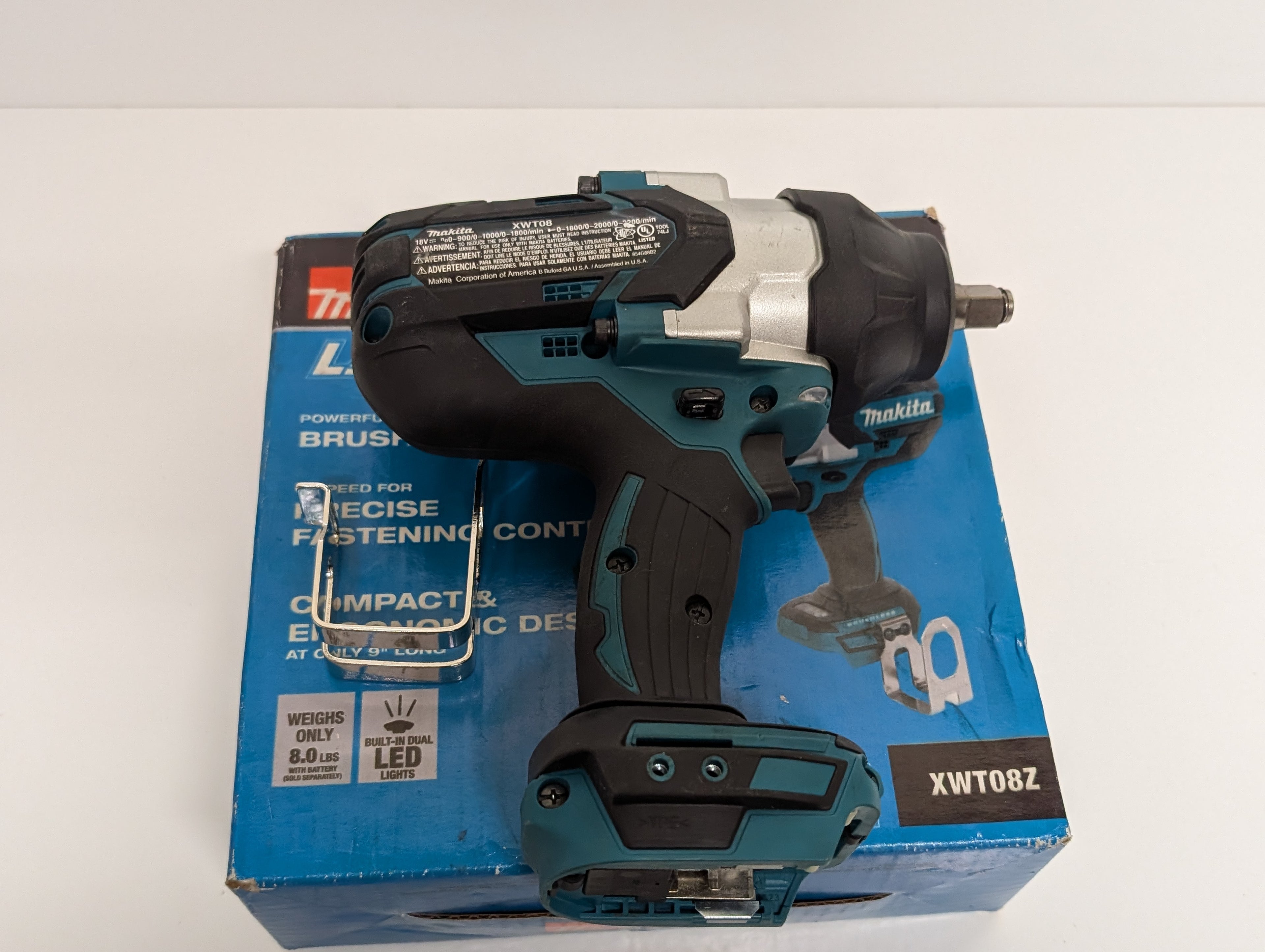 Makita XWT08Z 18V LXT Brushless 1/2" High Torque Impact Wrench (Tool Only, Pre-Owned)