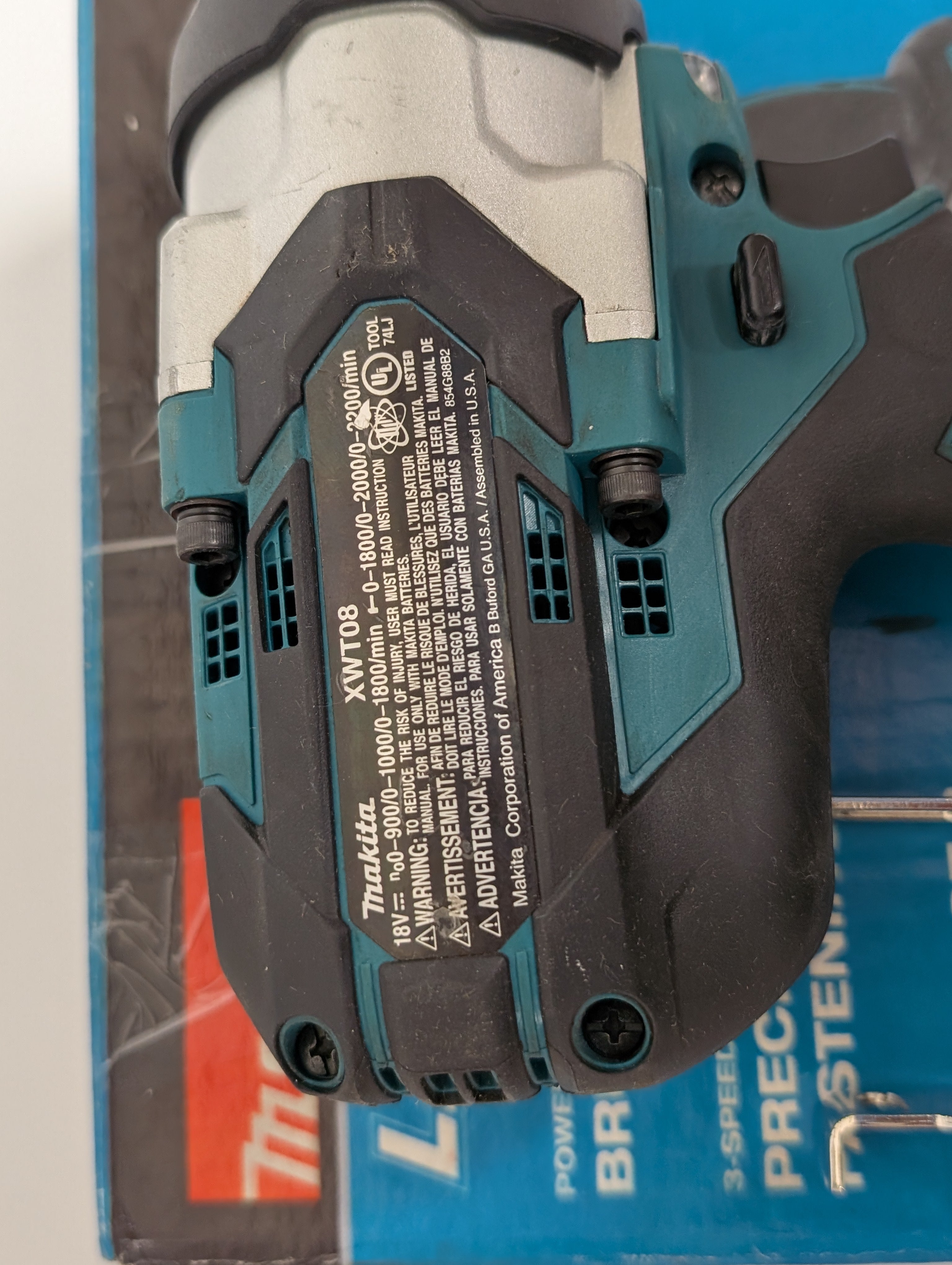 Makita XWT08Z 18V LXT Brushless 1/2" High Torque Impact Wrench (Tool Only, Pre-Owned)