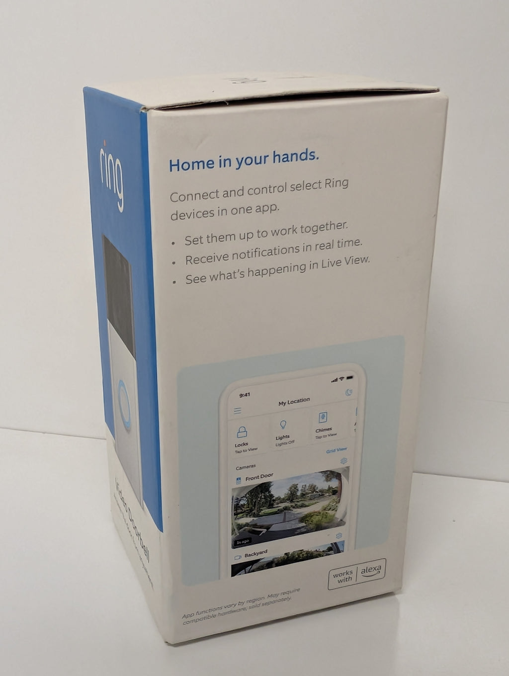 Ring Video Doorbell (2nd Gen, Satin Nickel) – 1080p HD Smart Home Camera with Motion Alerts (New Sealed)