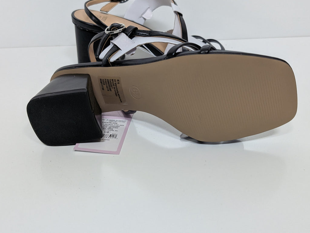 Wild Fable “Blaire” Black Strappy Block Heel Sandals – Size 6.5 (New in Box)